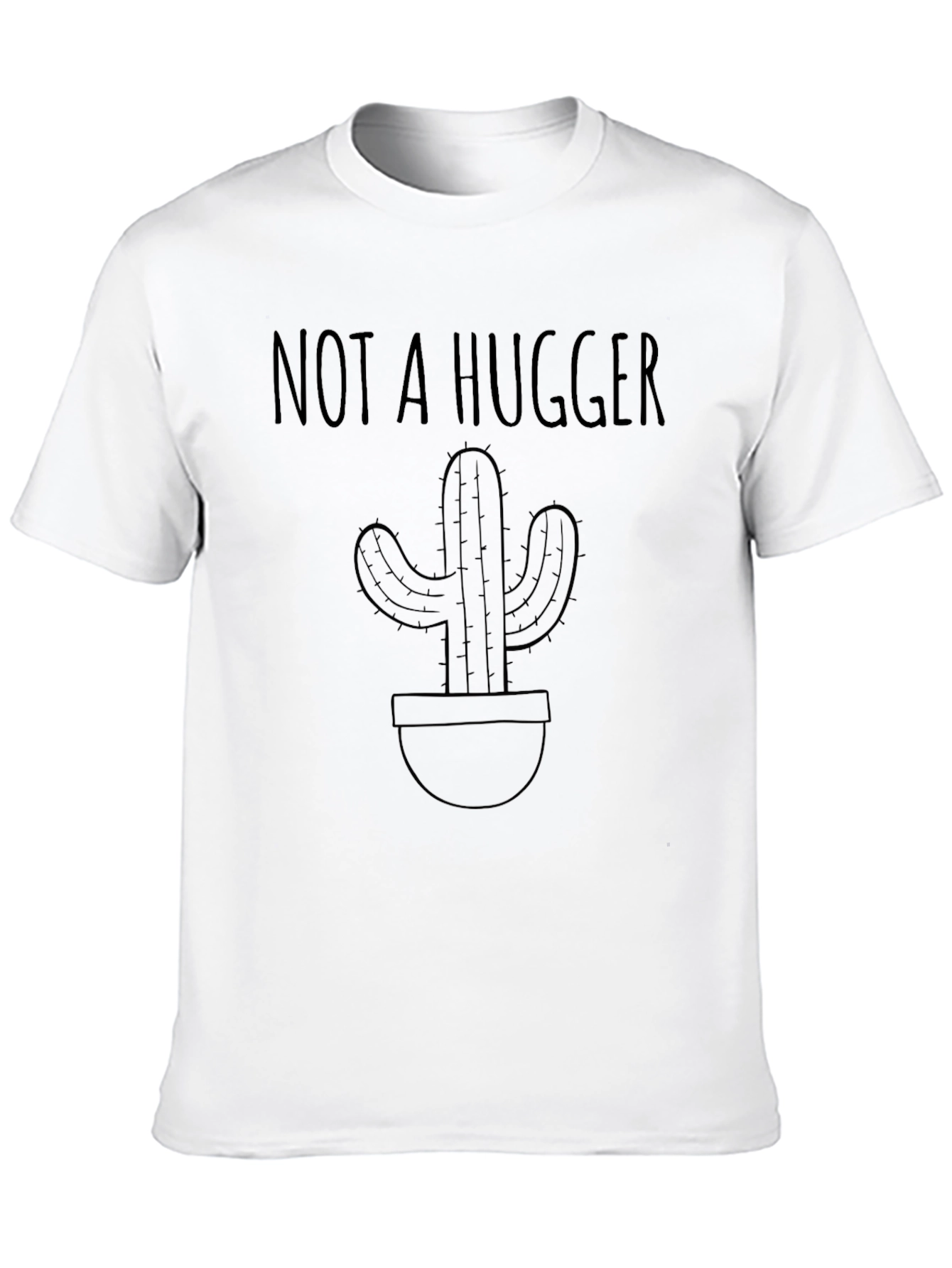 Not A Hugger Cactus Graphic Tee - Unisex