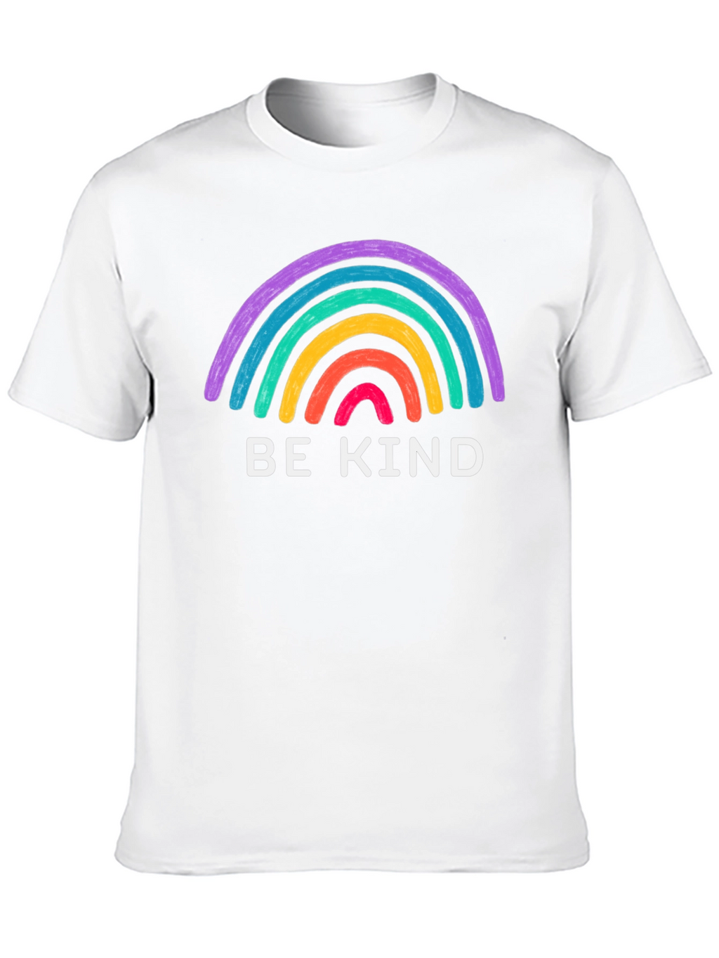 Be Kind Rainbow Graphic Tee - Black T-Shirt