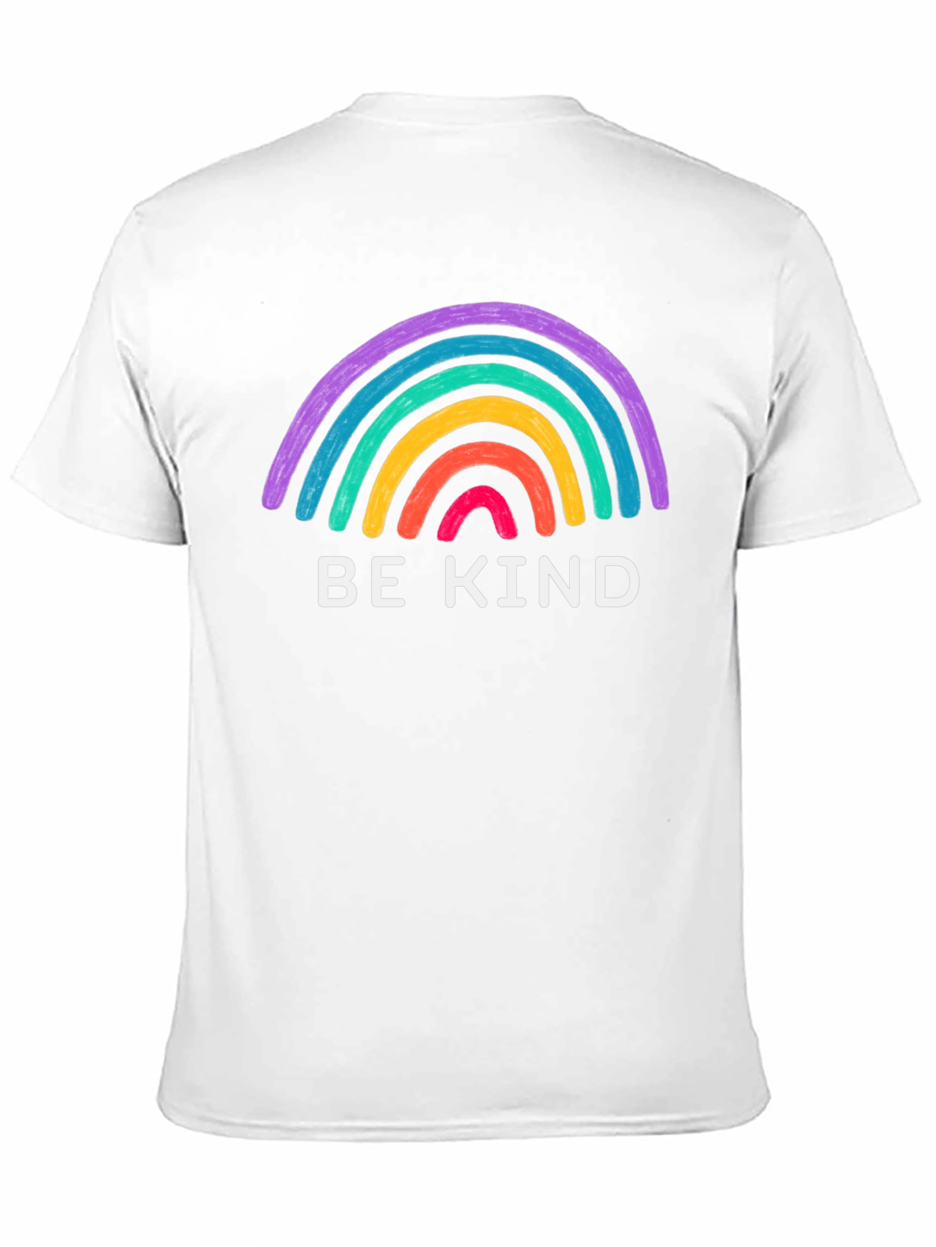 Be Kind Rainbow Graphic Tee - Black T-Shirt