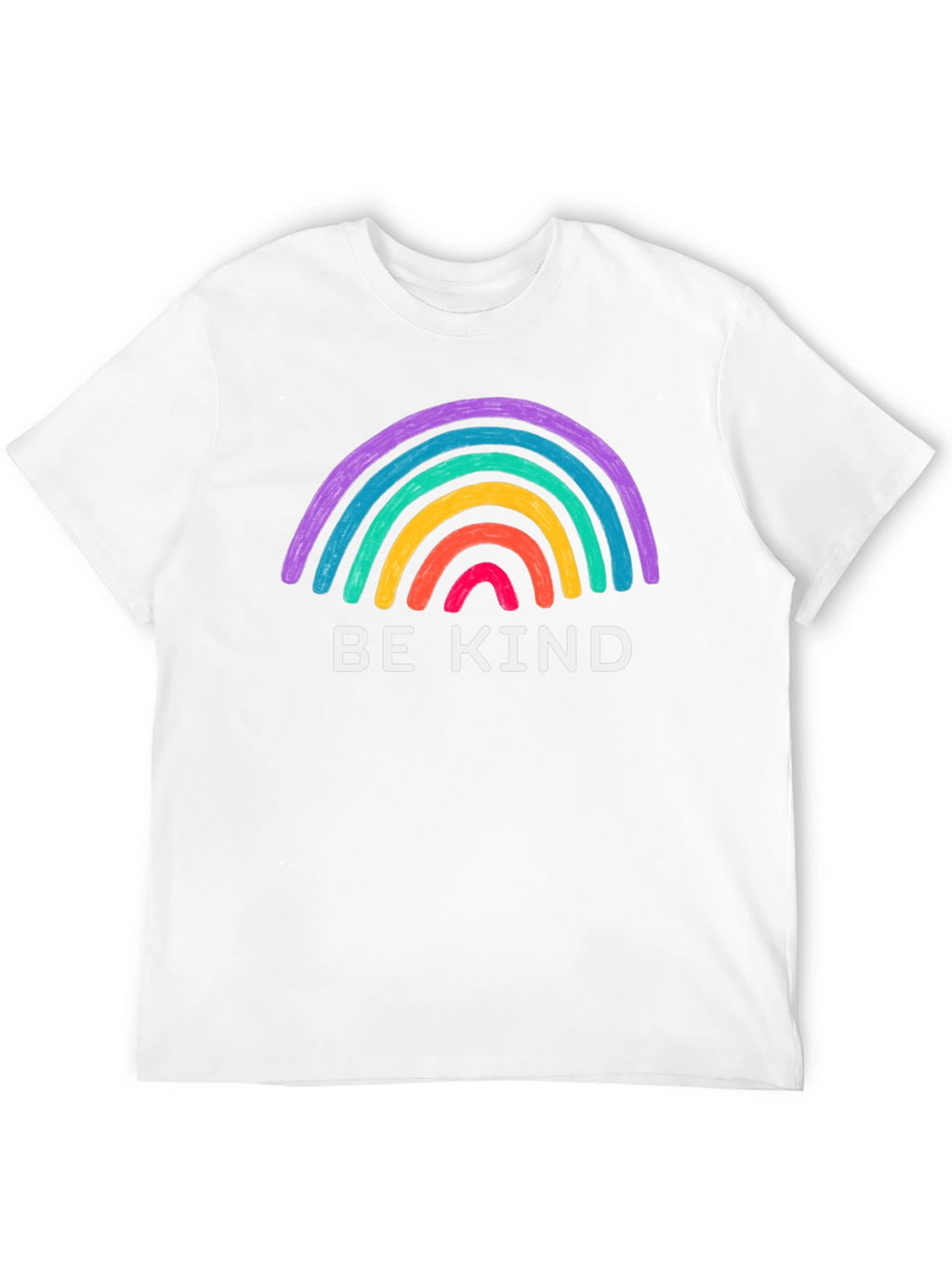 Be Kind Rainbow Graphic Tee - Black T-Shirt