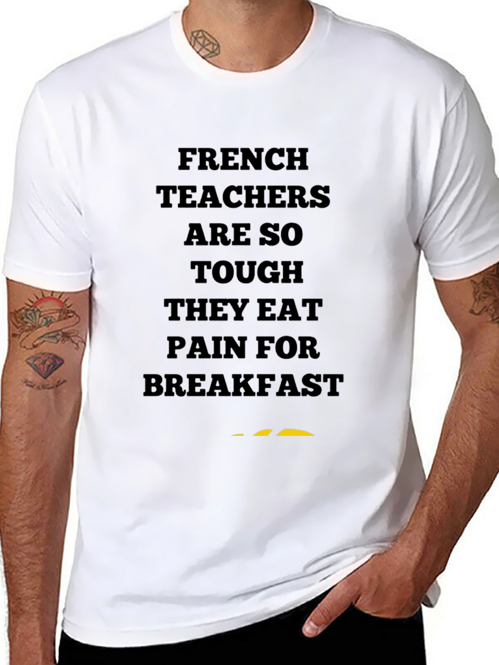 French Teacher Tough Breakfast T-Shirt