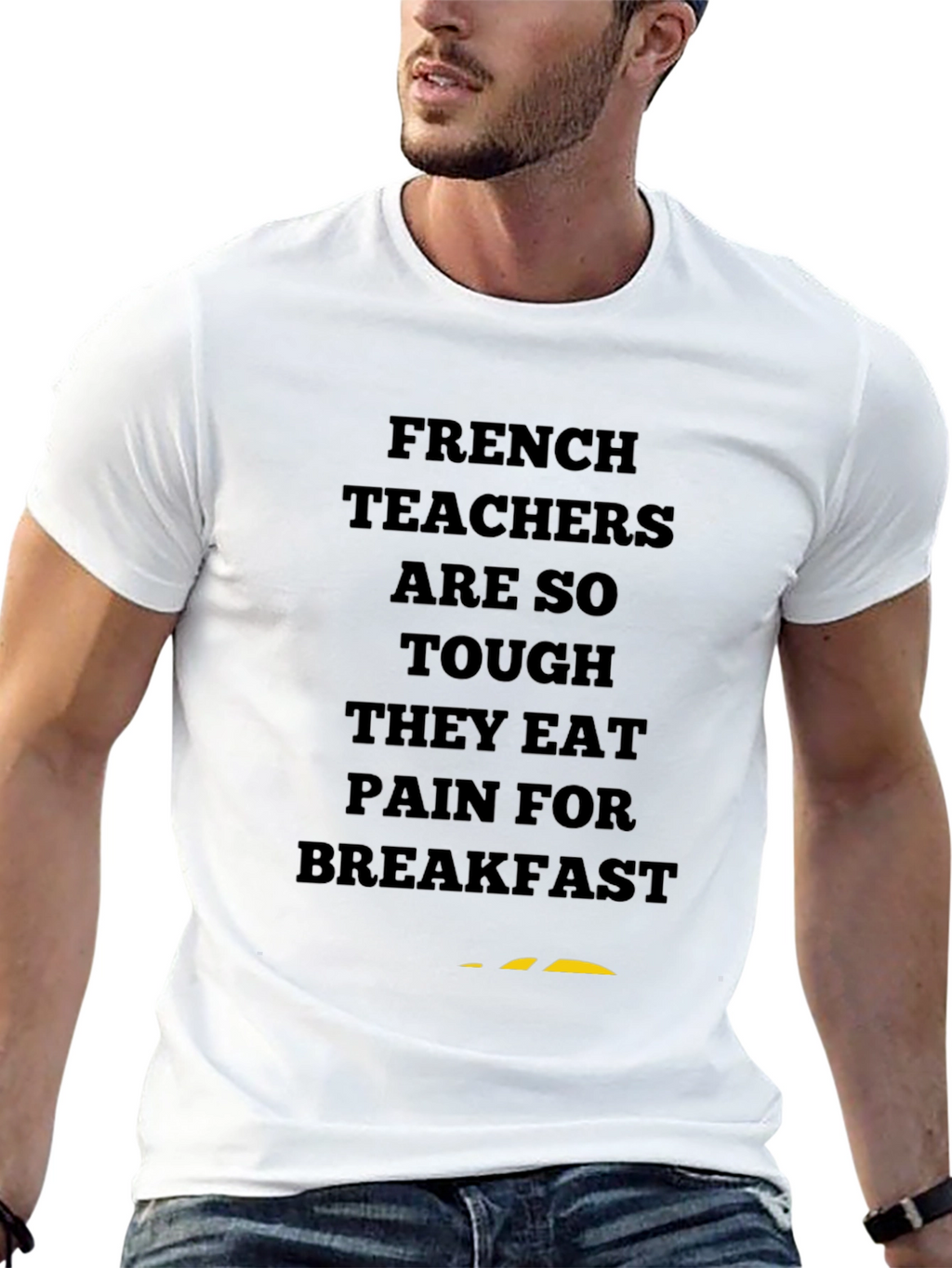 French Teacher Tough Breakfast T-Shirt