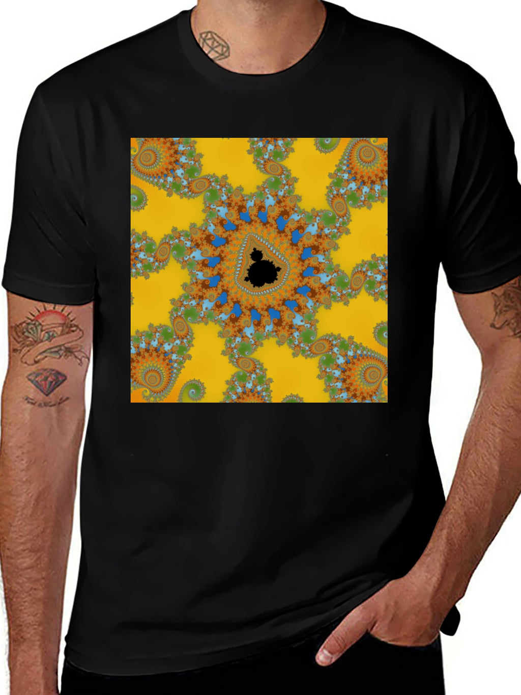 Fractal Pattern T-Shirt - Eye-Catching Design