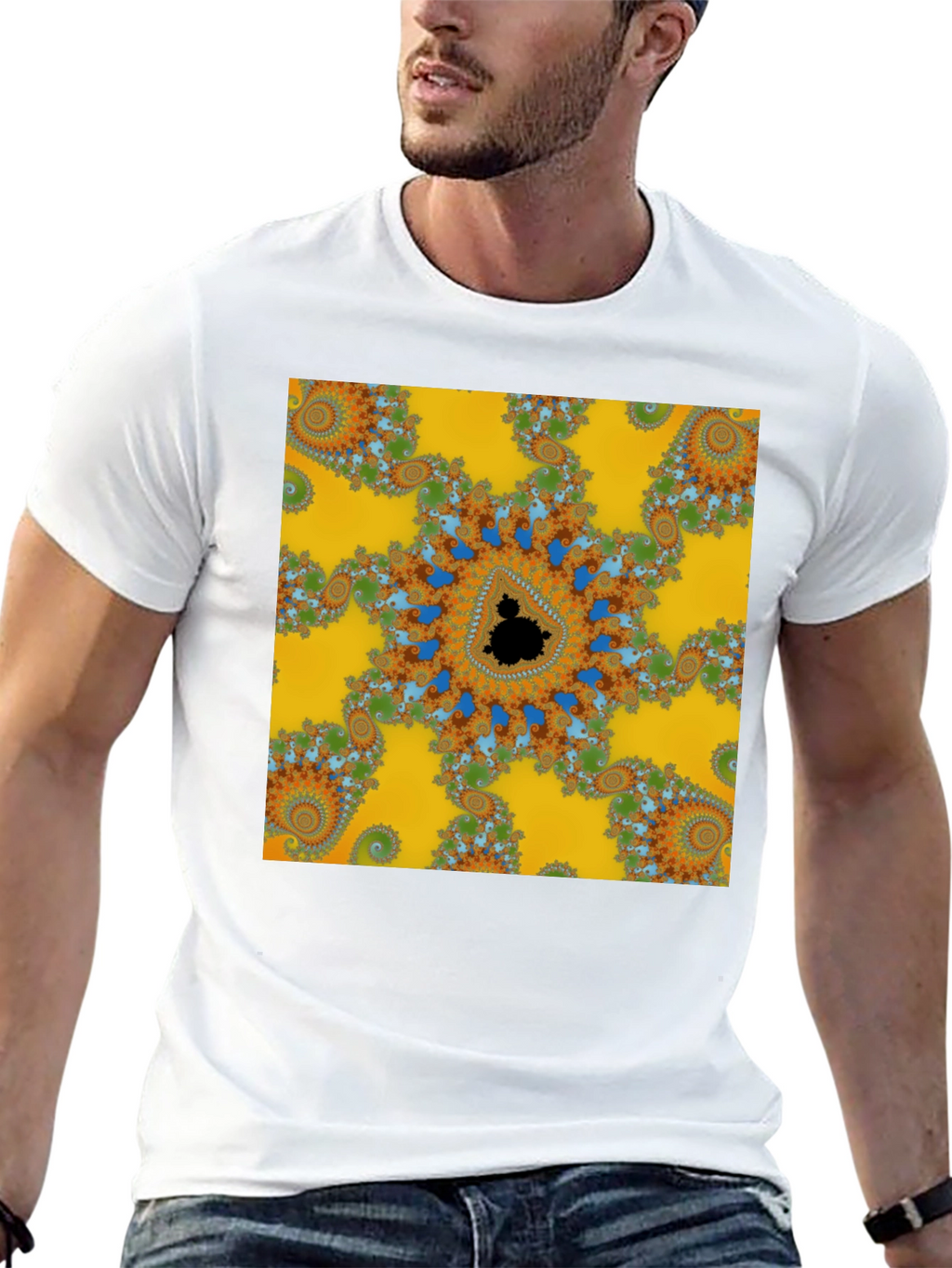 Fractal Pattern T-Shirt - Eye-Catching Design
