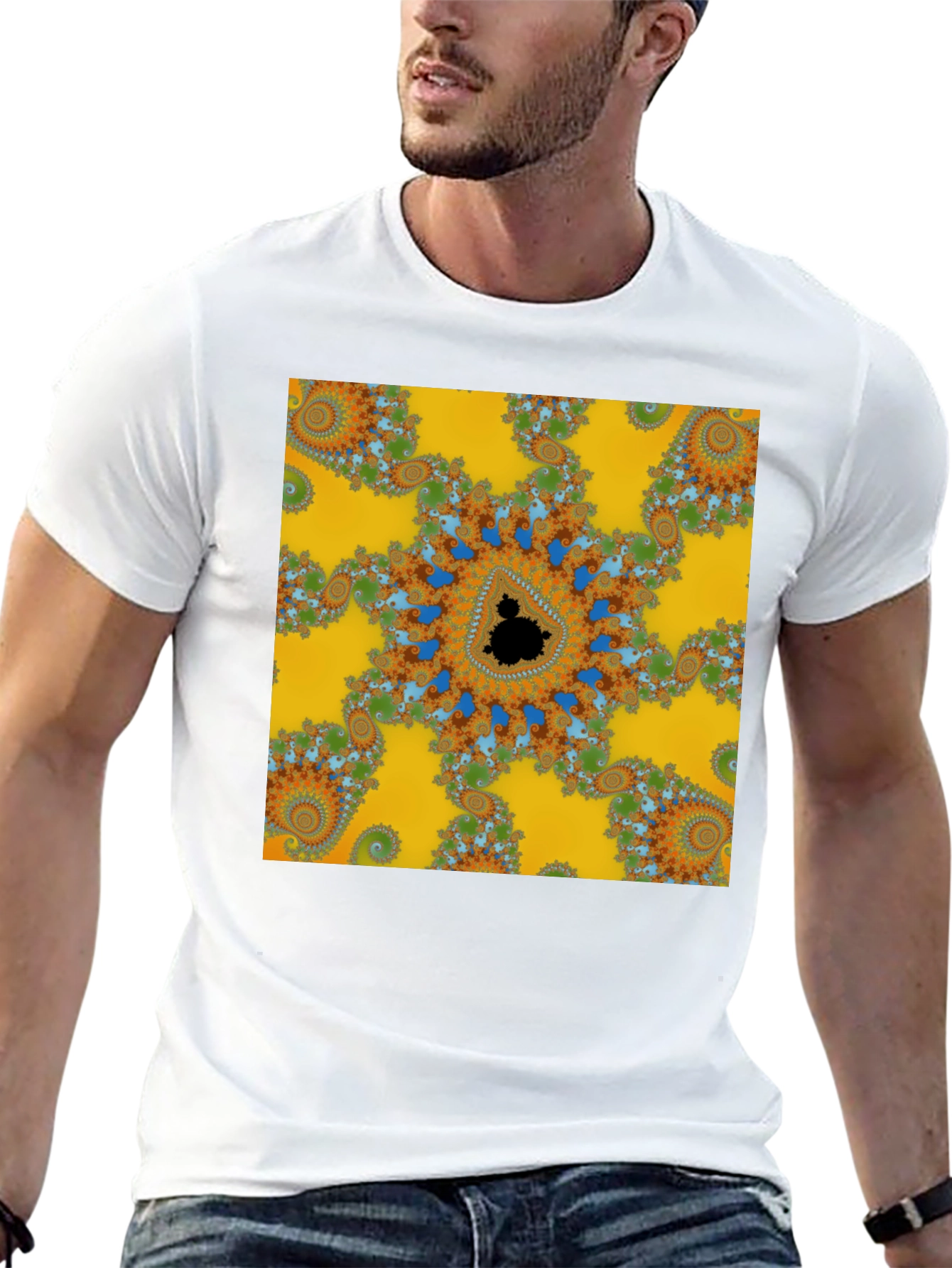 Fractal Pattern T-Shirt - Eye-Catching Design