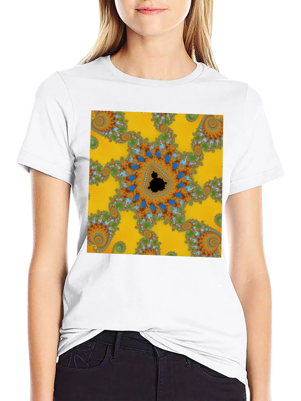 Fractal Pattern T-Shirt - Eye-Catching Design