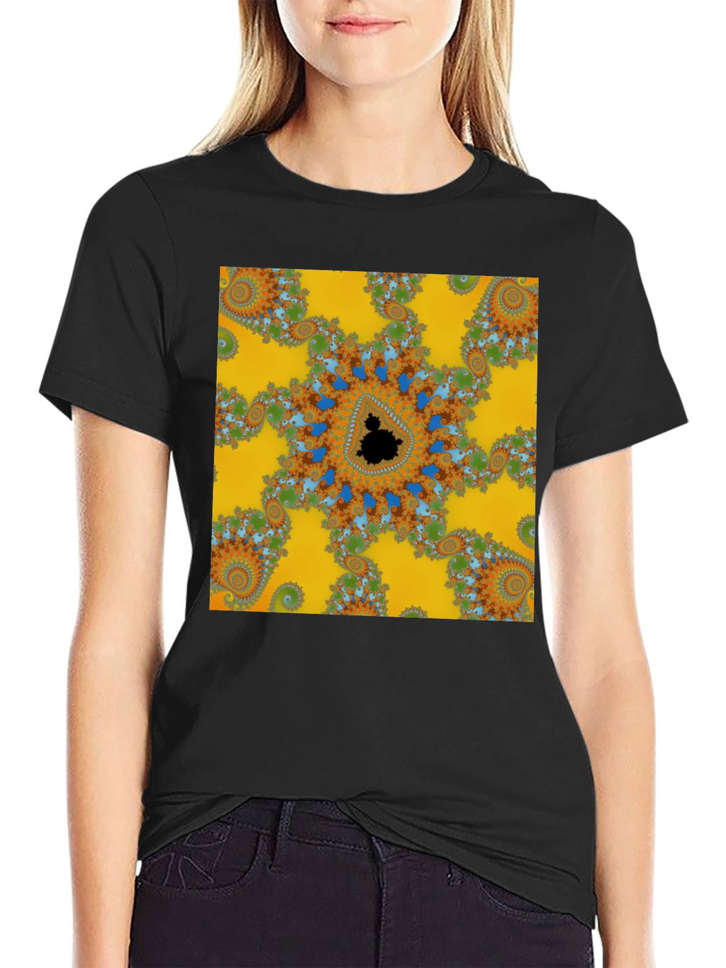Fractal Pattern T-Shirt - Eye-Catching Design