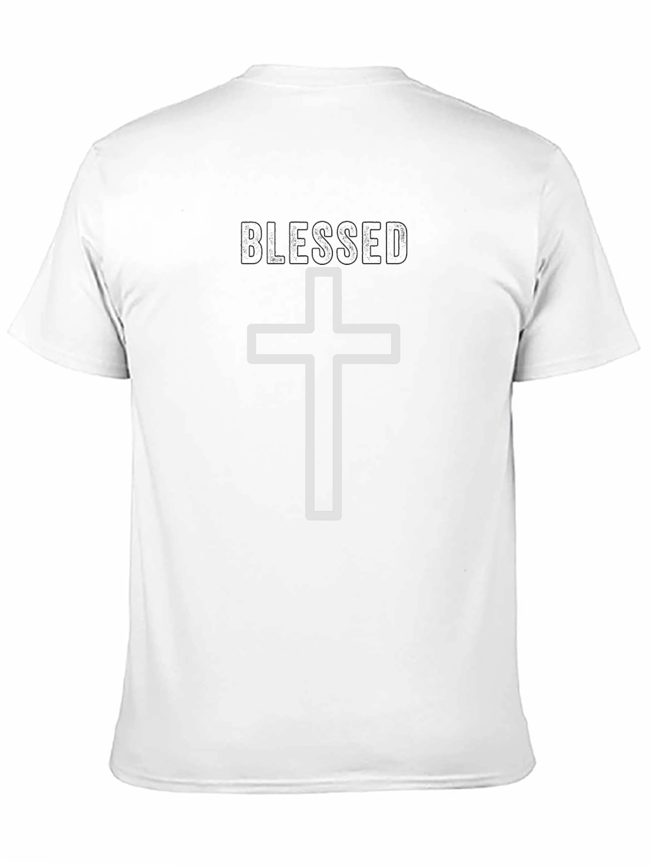 Blessed Cross Graphic T-Shirt - Stylish Religious Apparel