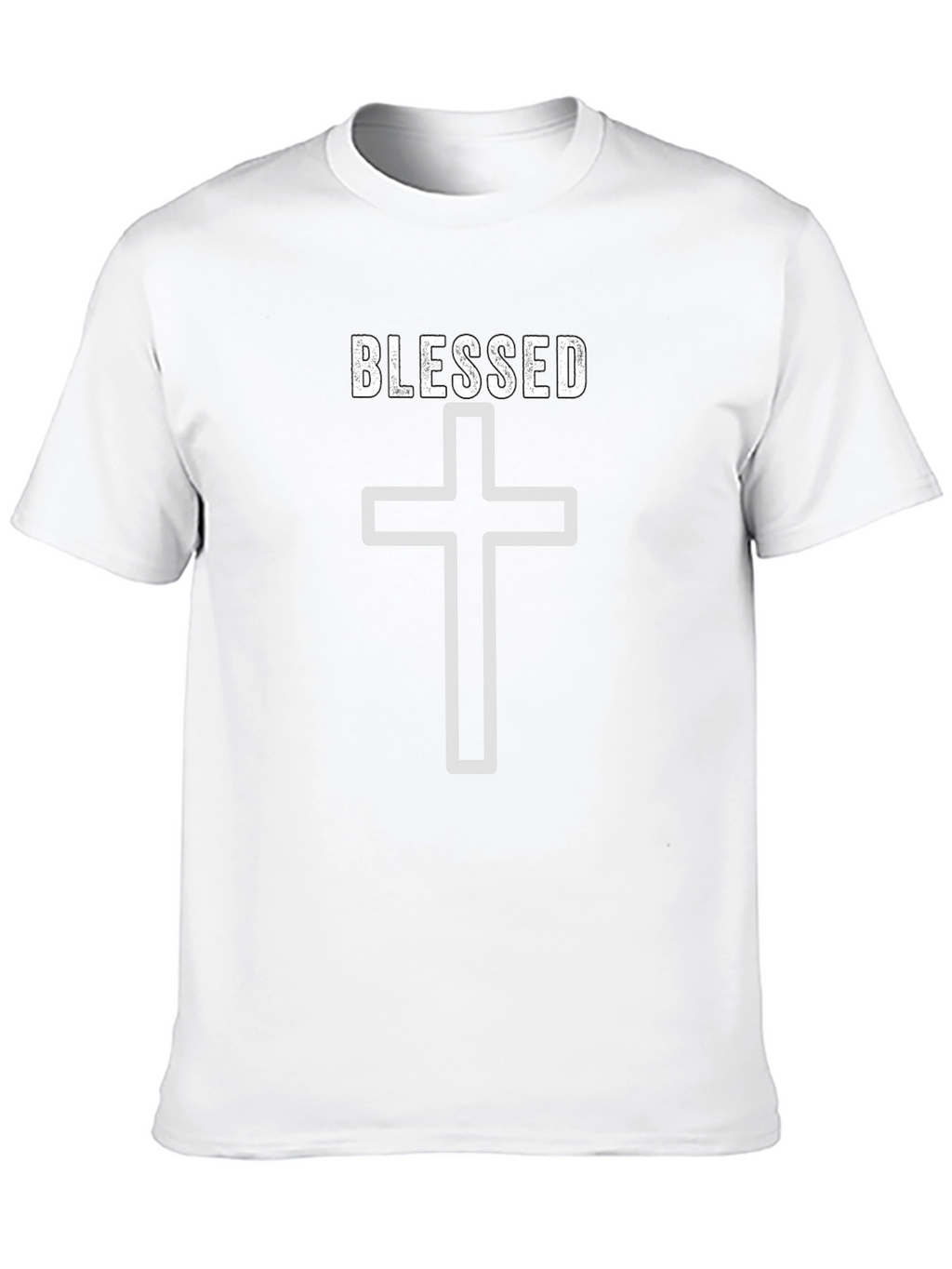 Blessed Cross Graphic T-Shirt - Stylish Religious Apparel