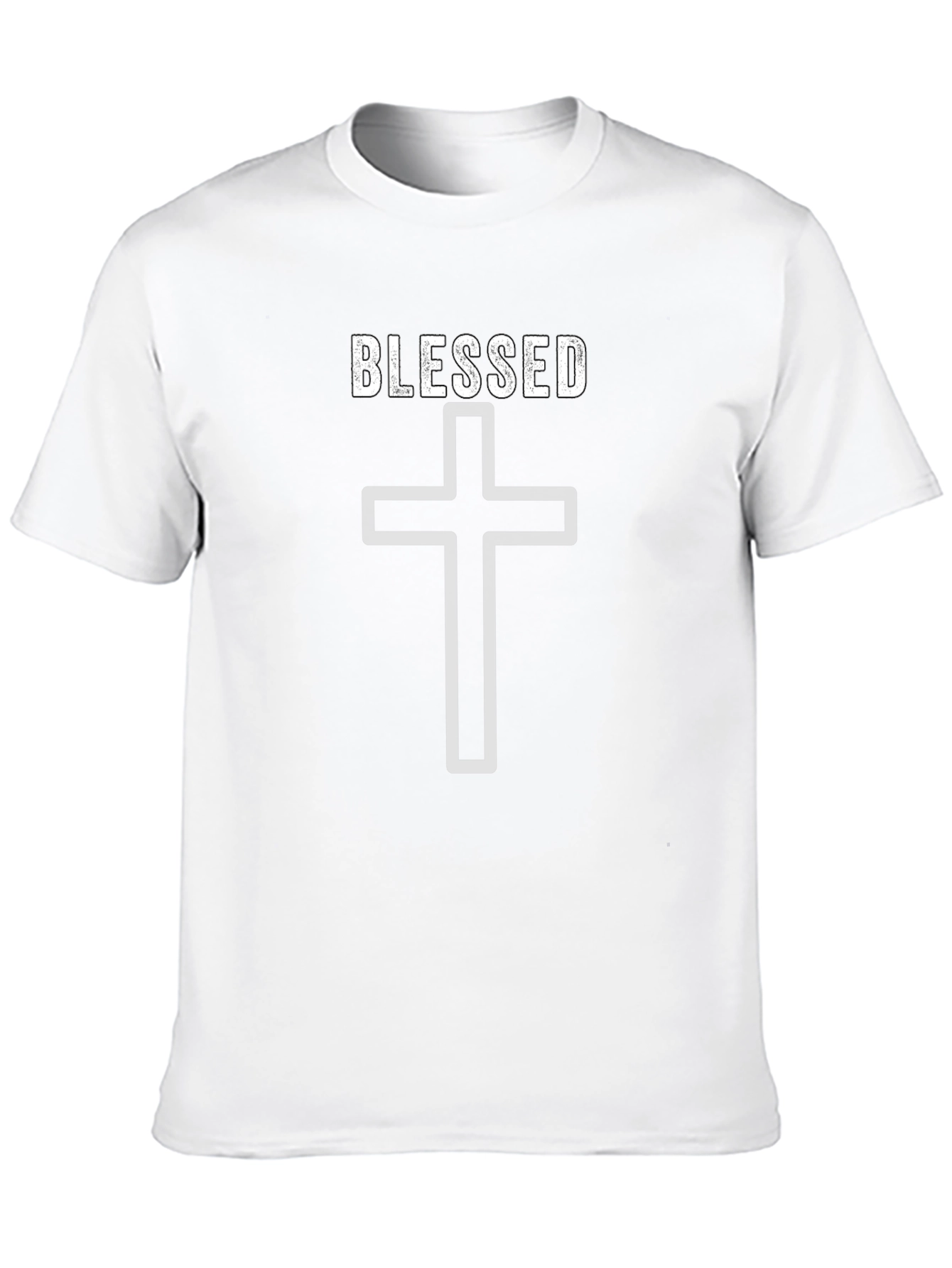 Blessed Cross Graphic T-Shirt - Stylish Religious Apparel