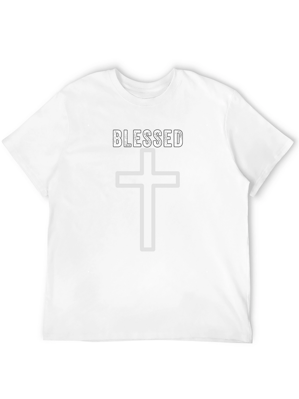Blessed Cross Graphic T-Shirt - Stylish Religious Apparel