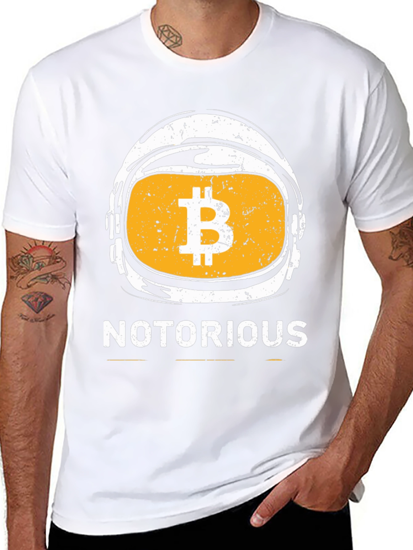 Notorious Bitcoin Astronaut Black T-Shirt