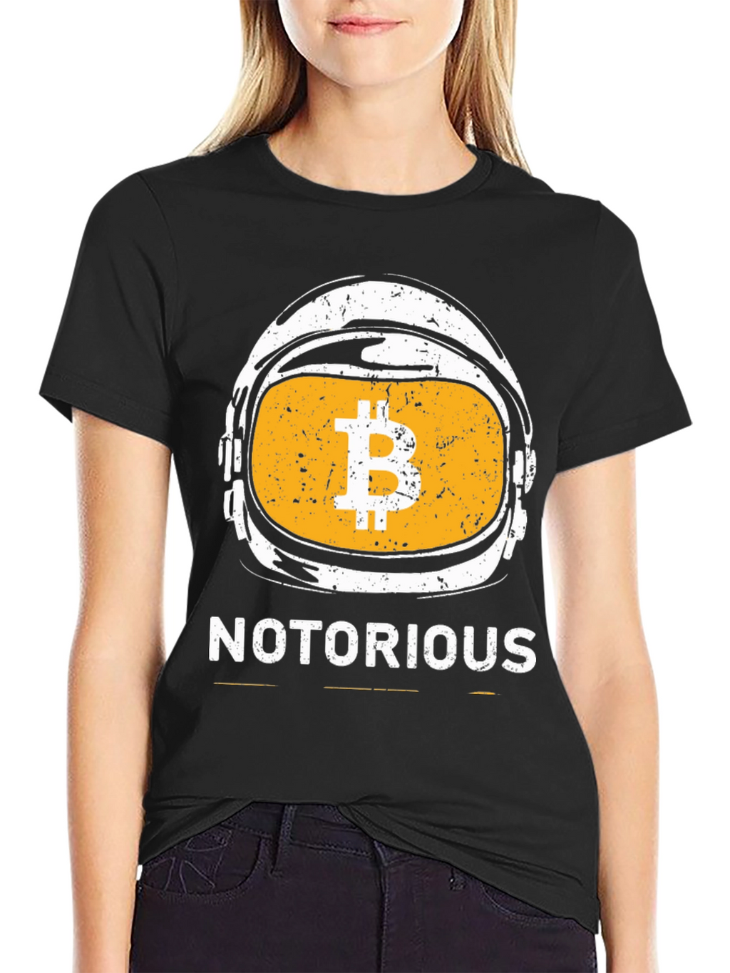 Notorious Bitcoin Astronaut Black T-Shirt