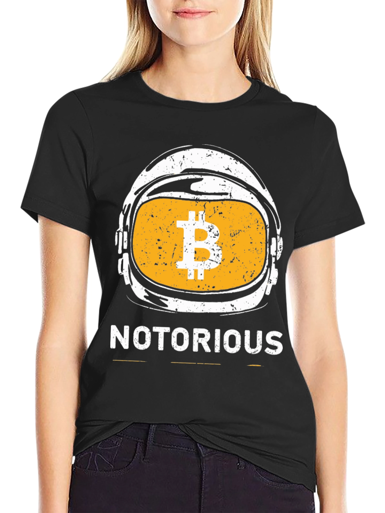 Notorious Bitcoin Astronaut Black T-Shirt
