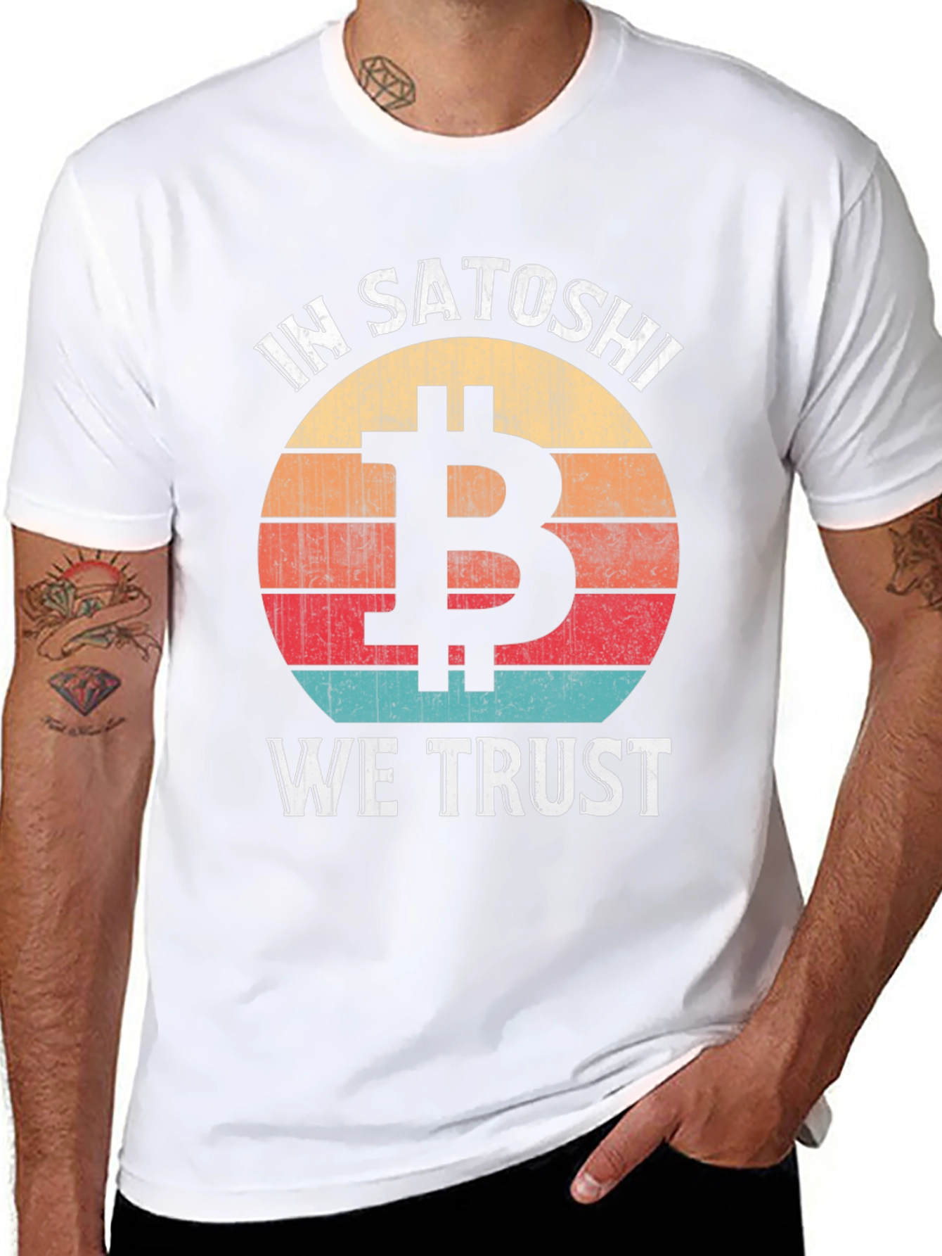 In Satoshi We Trust Bitcoin Graphic Tee