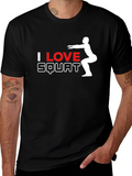 I Love Squats Black T-Shirt
