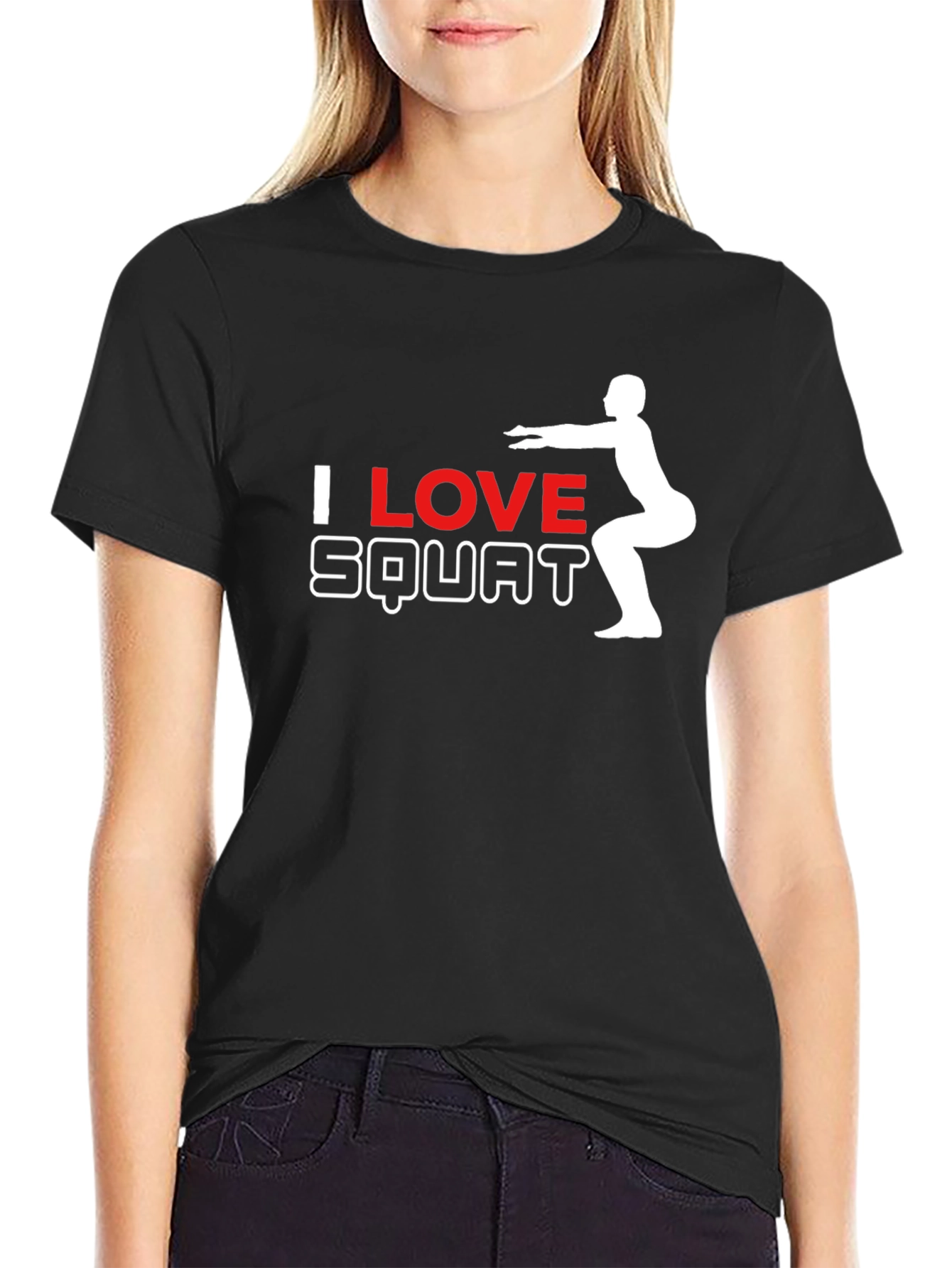 I Love Squats Black T-Shirt