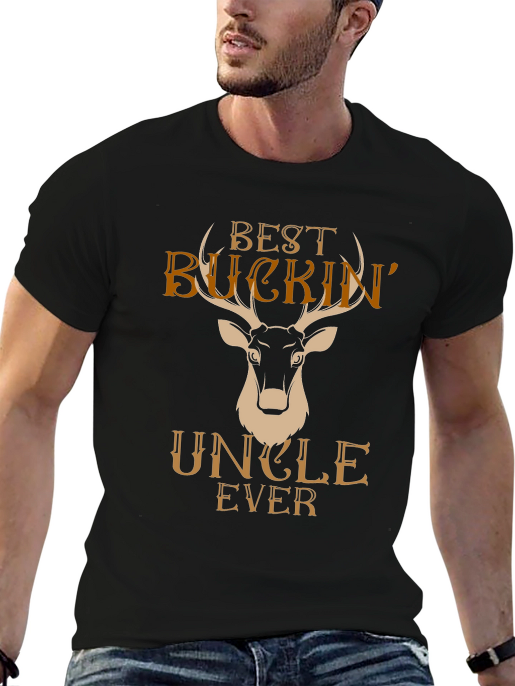Best Buckin Uncle Ever Graphic Tee