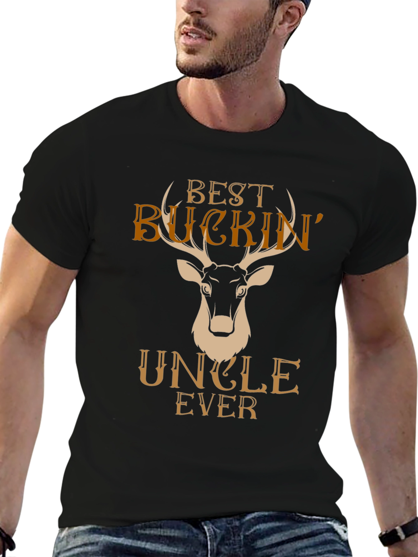 Best Buckin Uncle Ever Graphic Tee