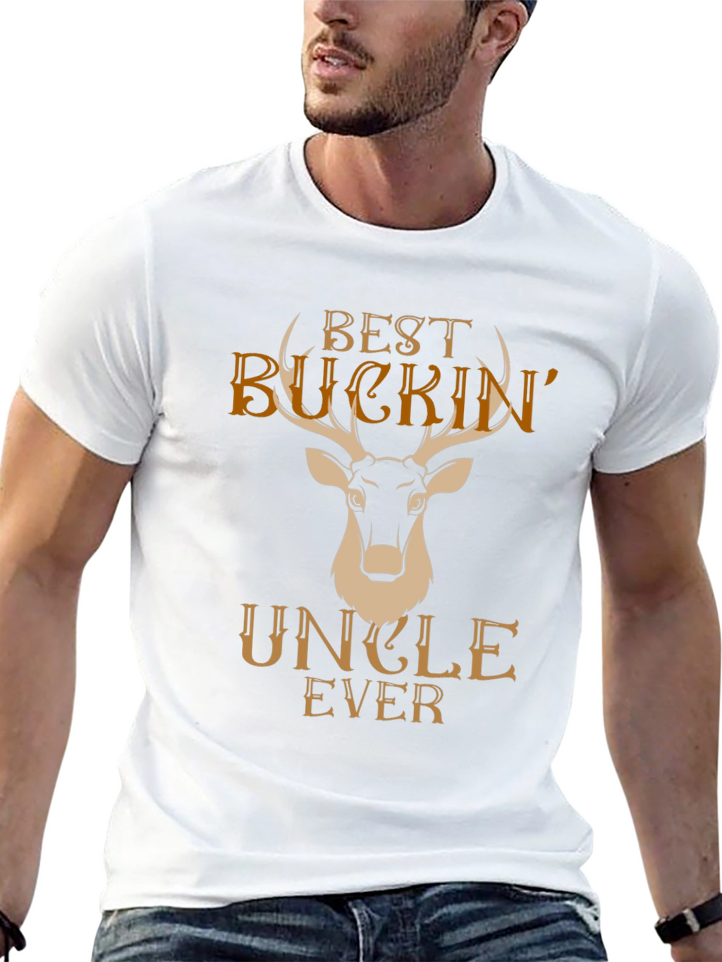 Best Buckin Uncle Ever Graphic Tee