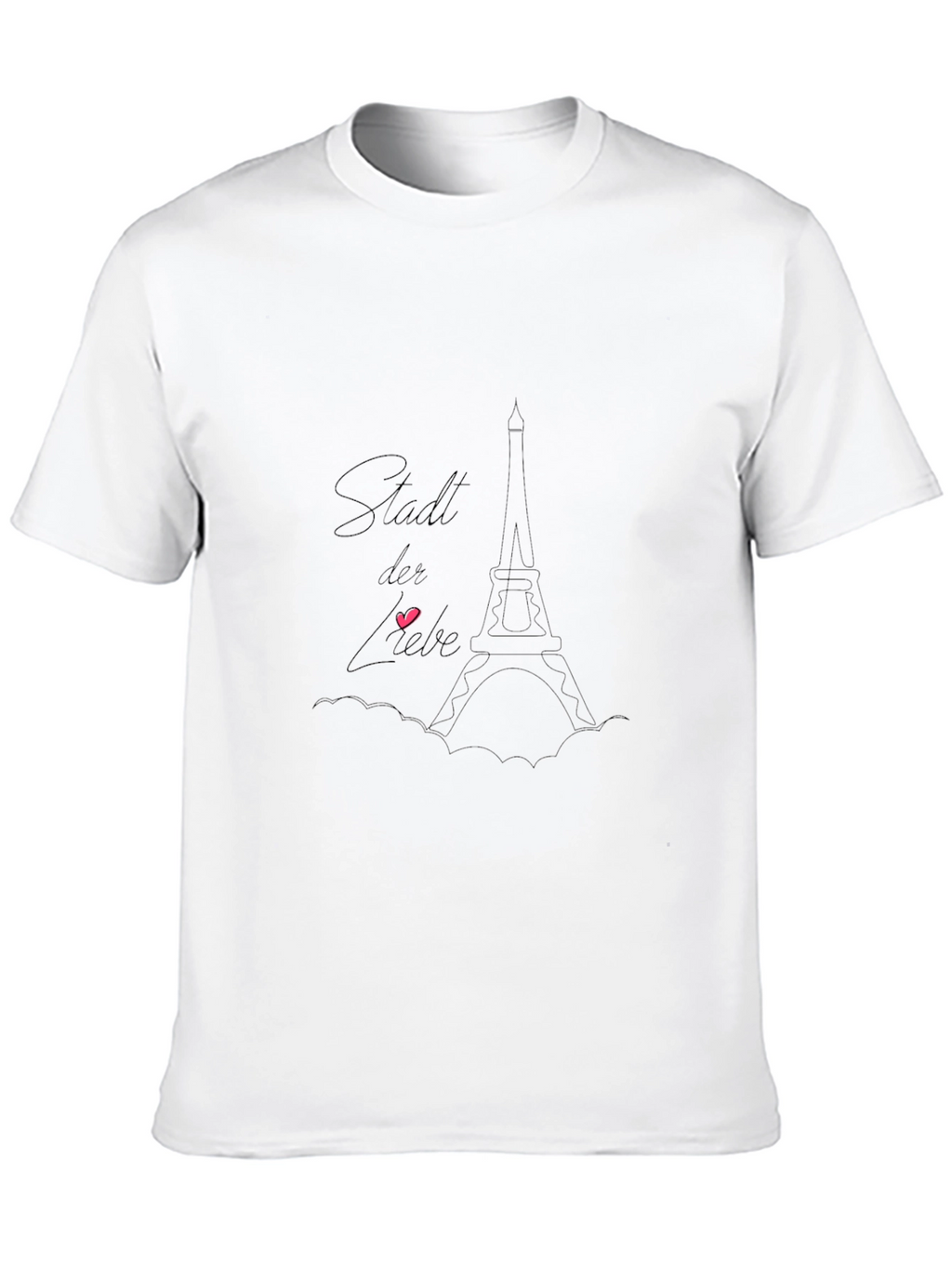 Paris Love City Black T-Shirt