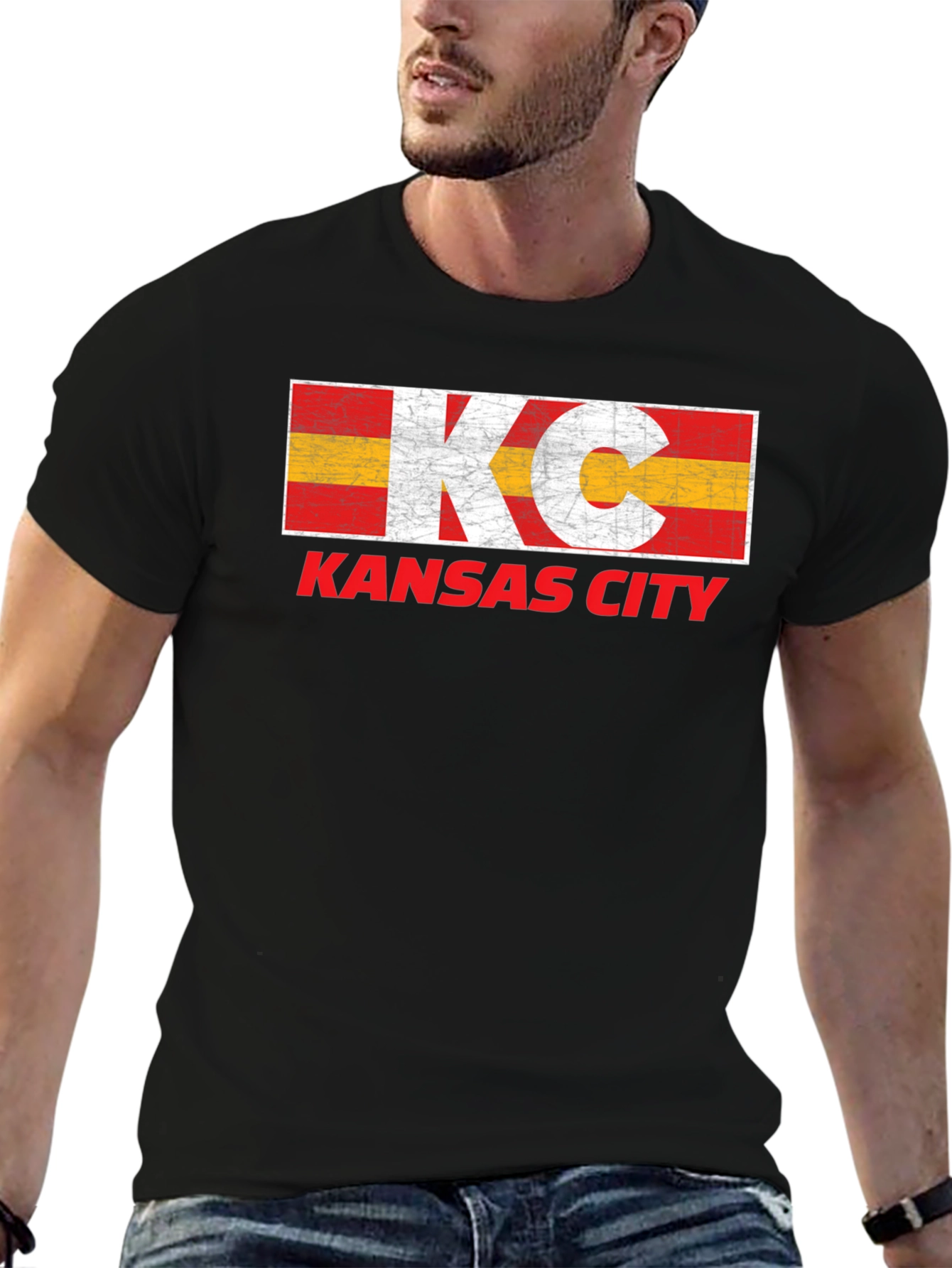 Kansas City Distressed Graphic T-Shirt