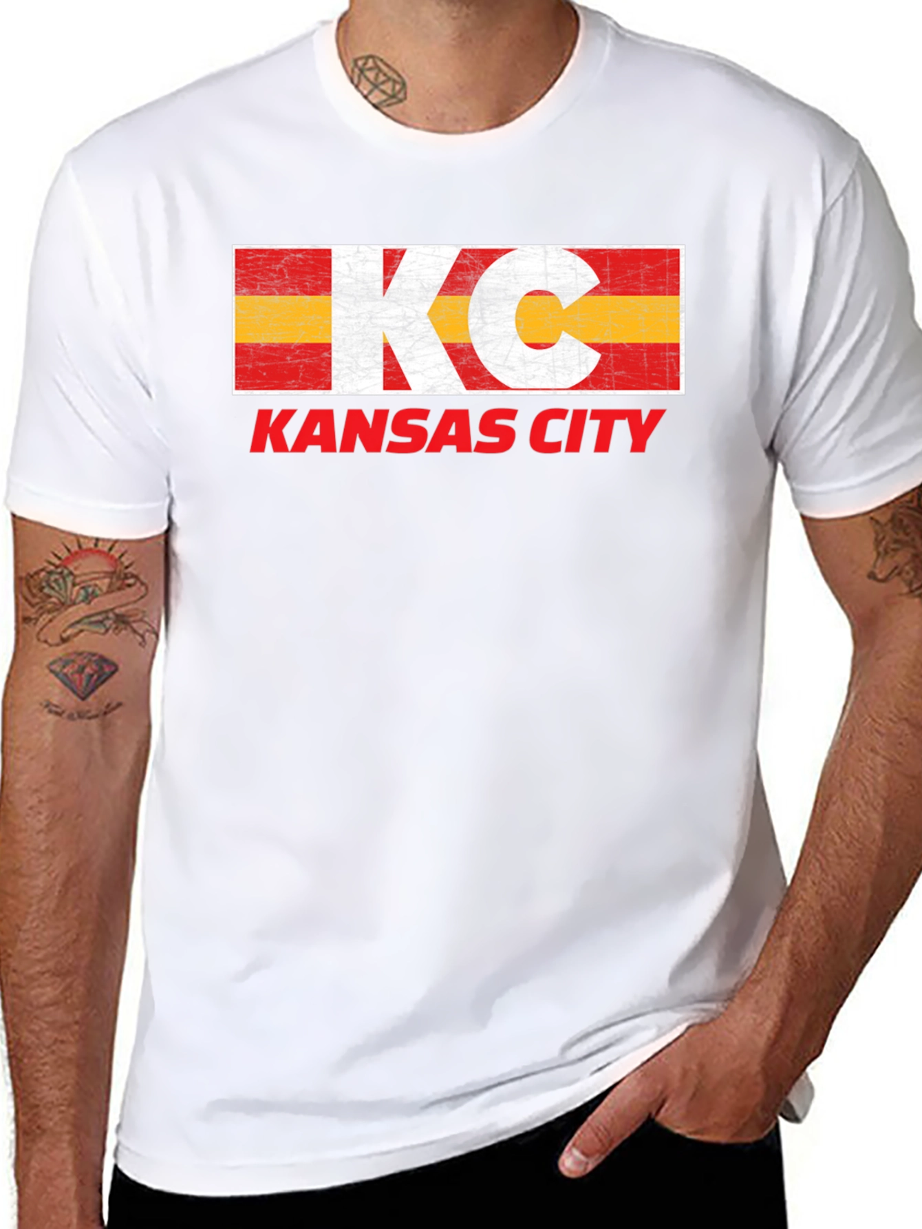 Kansas City Distressed Graphic T-Shirt