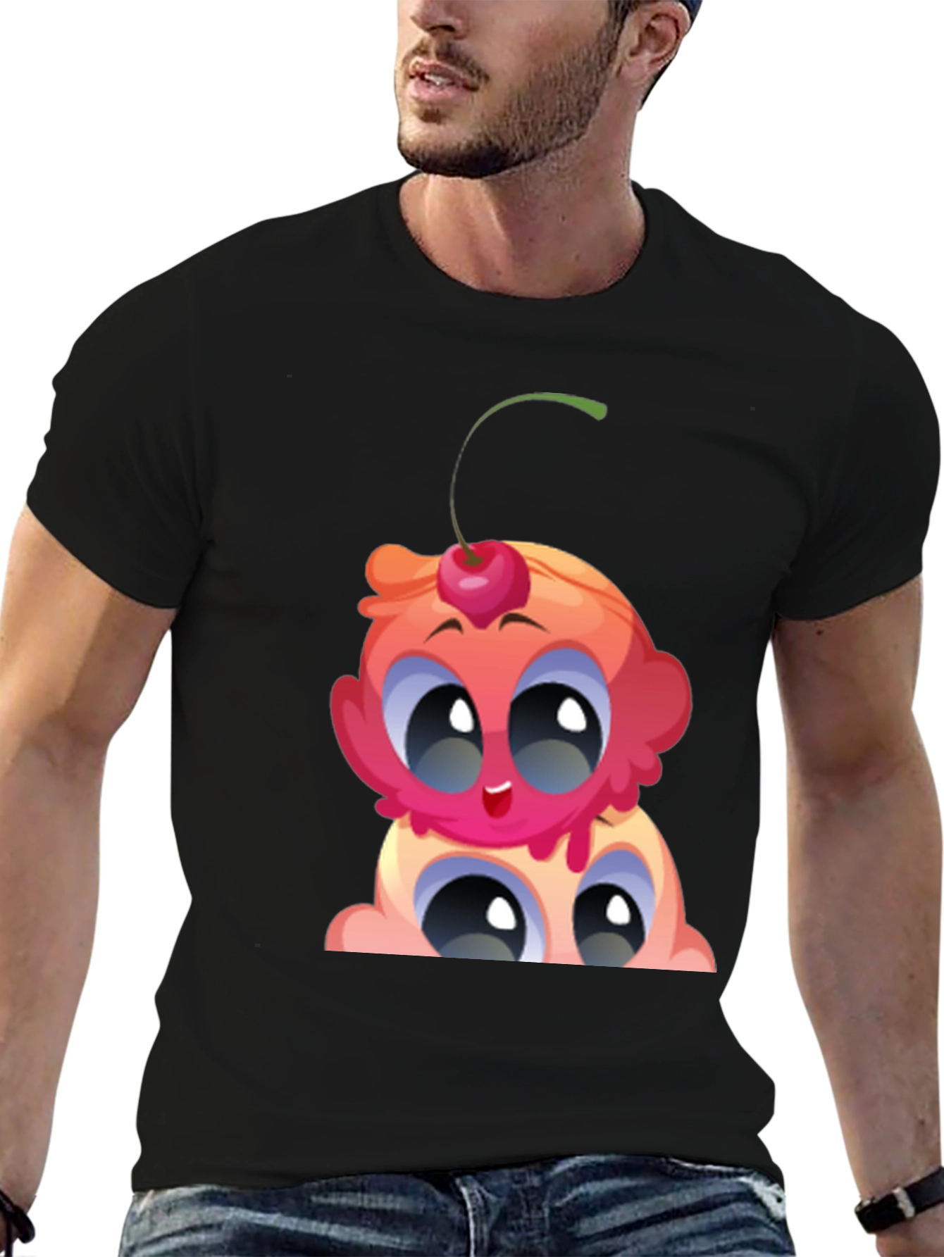 Cartoon Ice Cream Graphic Tee