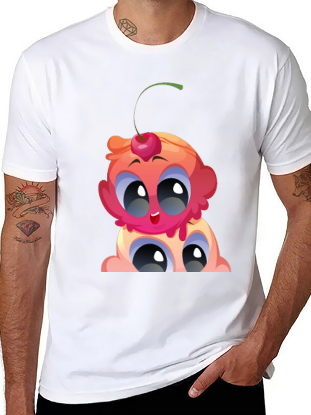 Cartoon Ice Cream Graphic Tee
