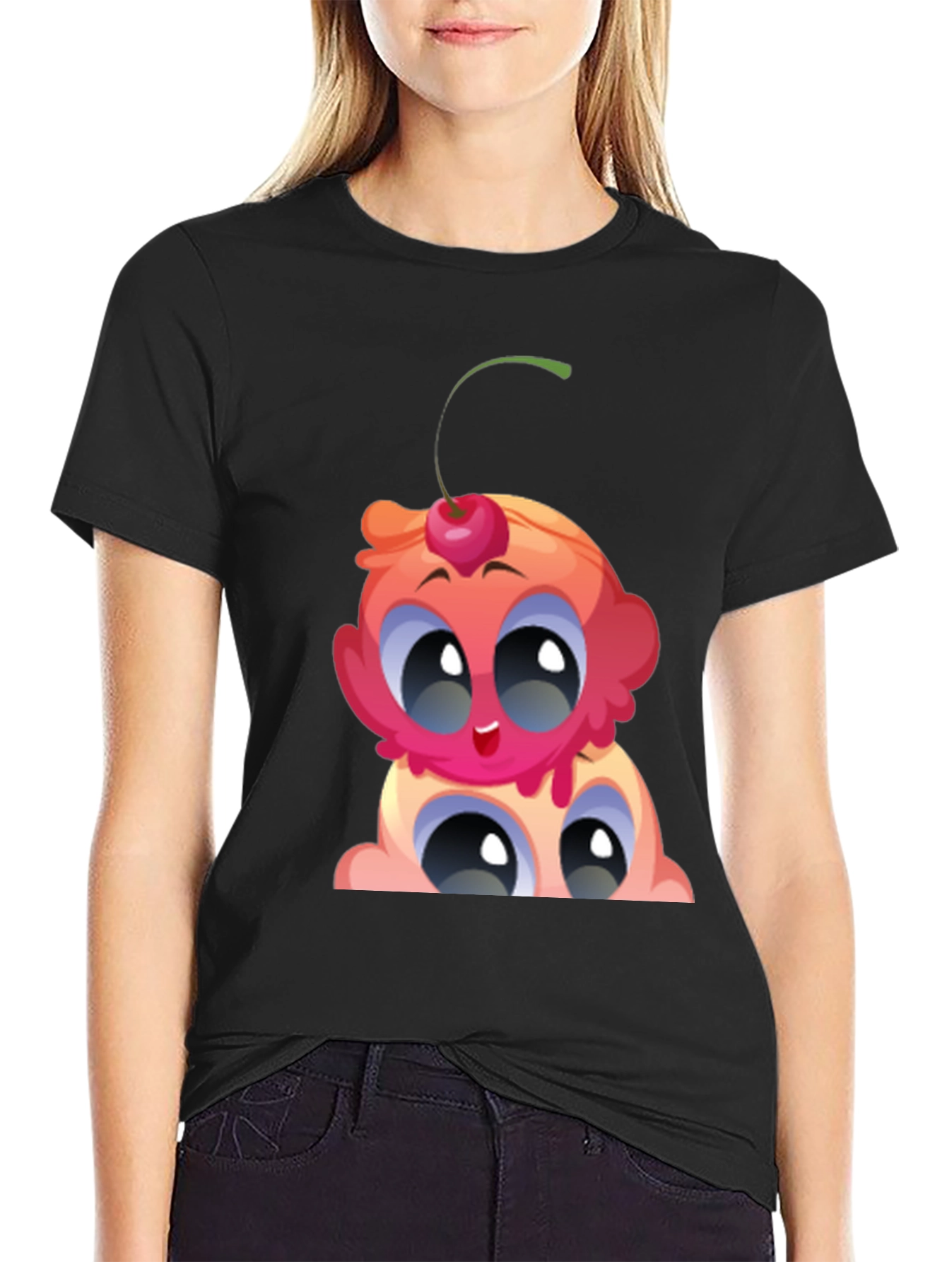 Cartoon Ice Cream Graphic Tee