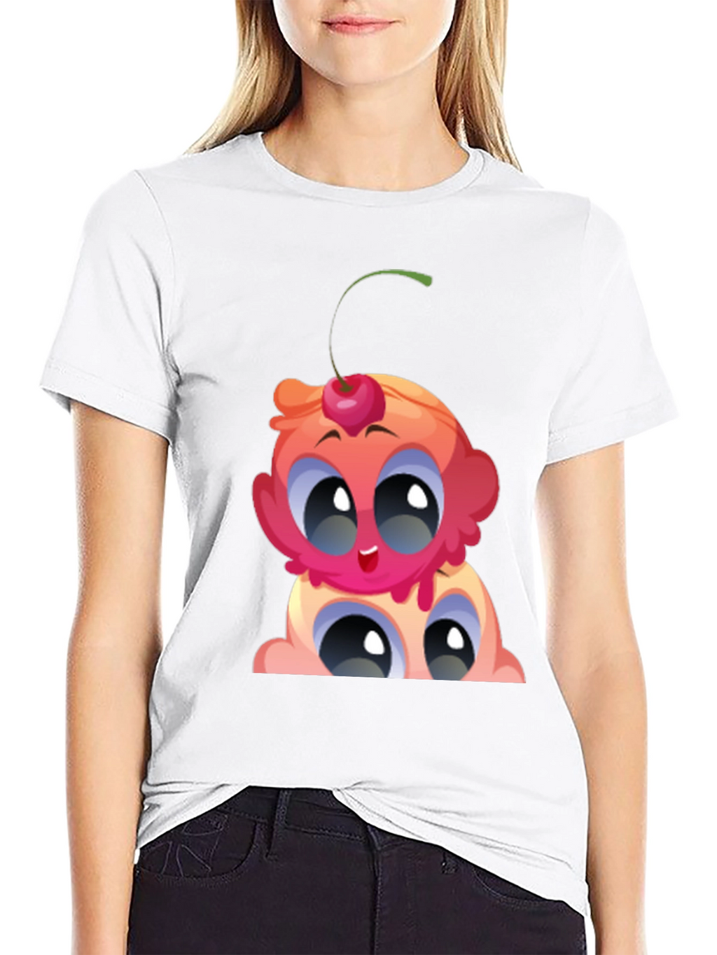 Cartoon Ice Cream Graphic Tee