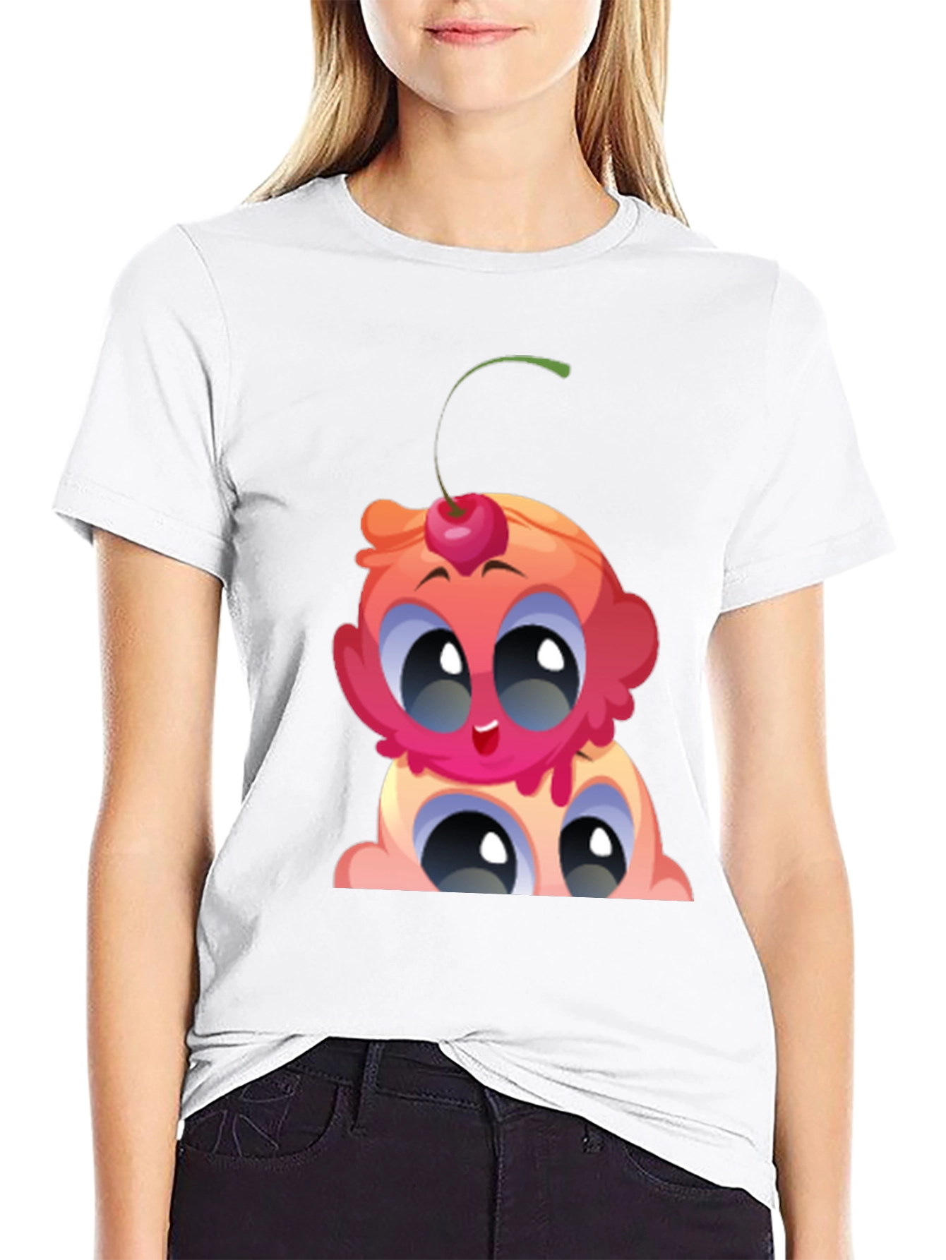 Cartoon Ice Cream Graphic Tee
