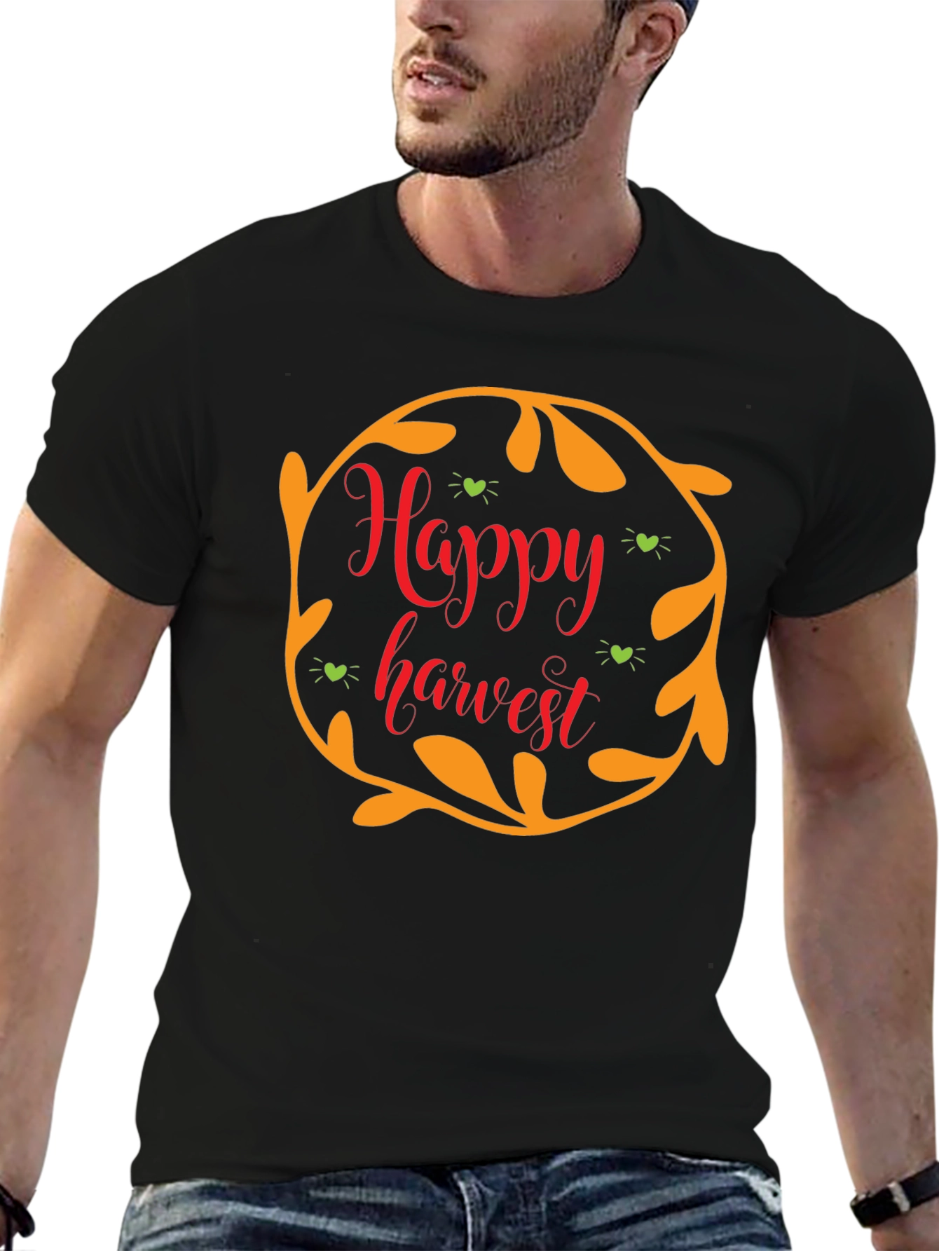 Happy Harvest Black T-Shirt
