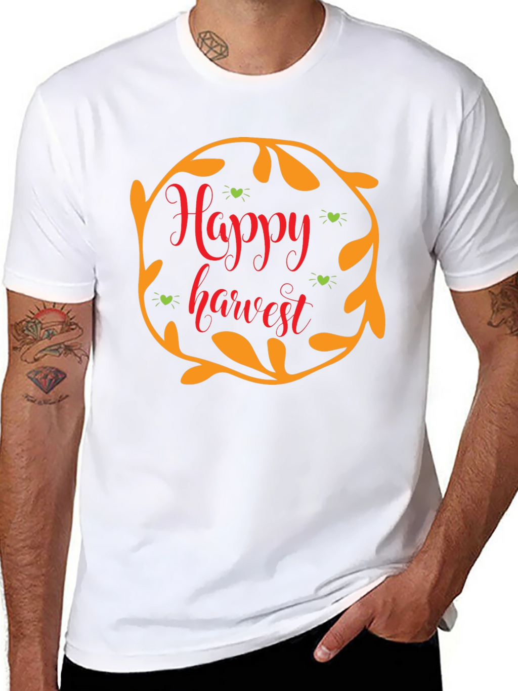 Happy Harvest Black T-Shirt
