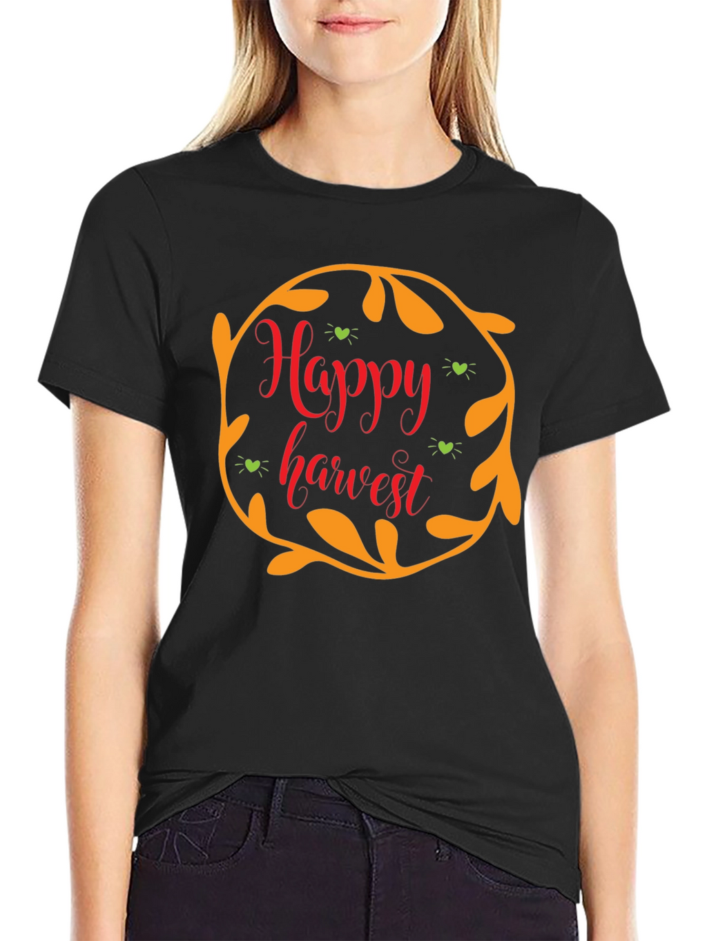 Happy Harvest Black T-Shirt