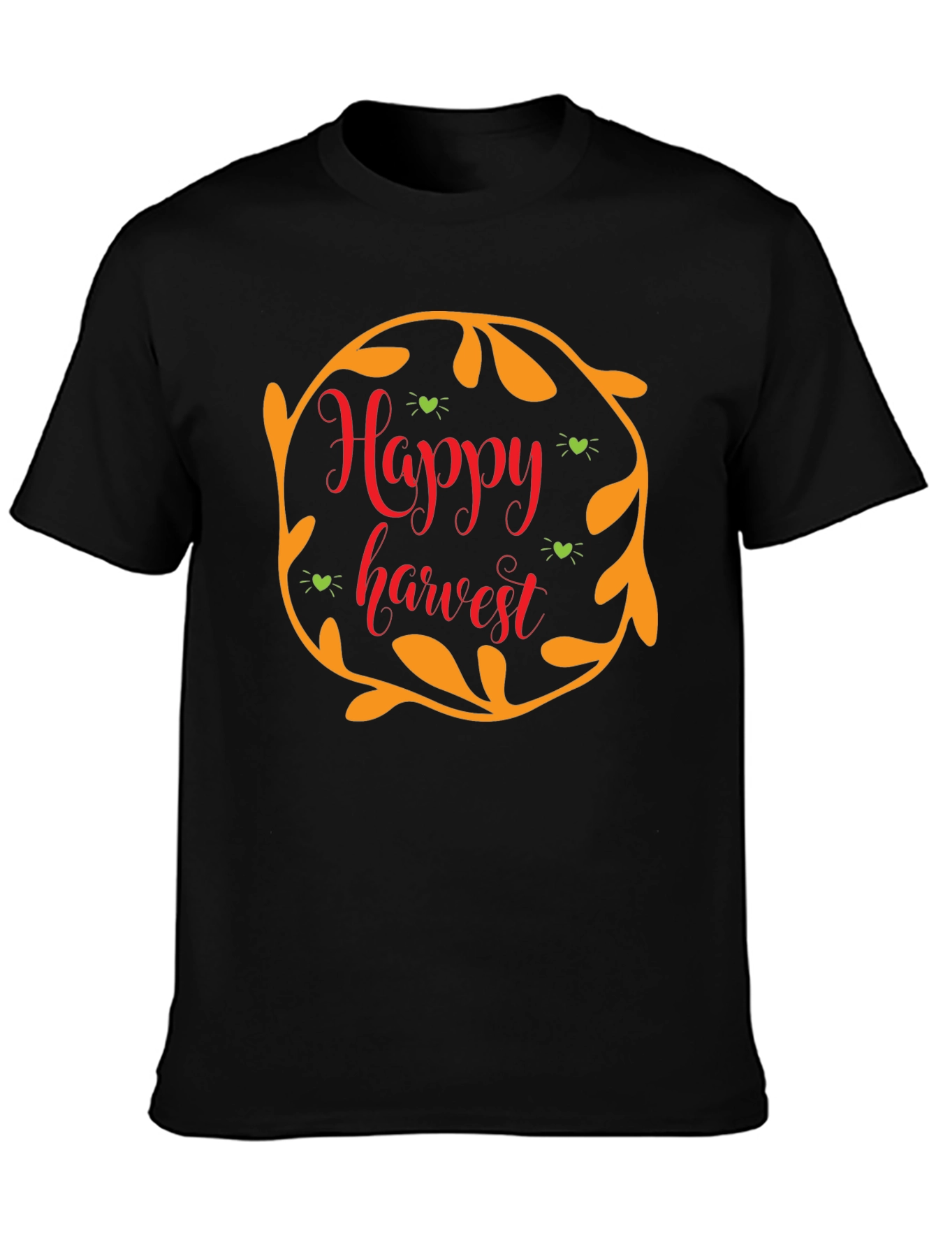 Happy Harvest Black T-Shirt