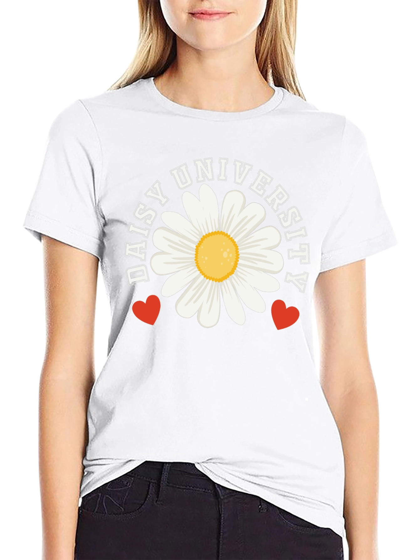 Daisy University Graphic T-Shirt - Black