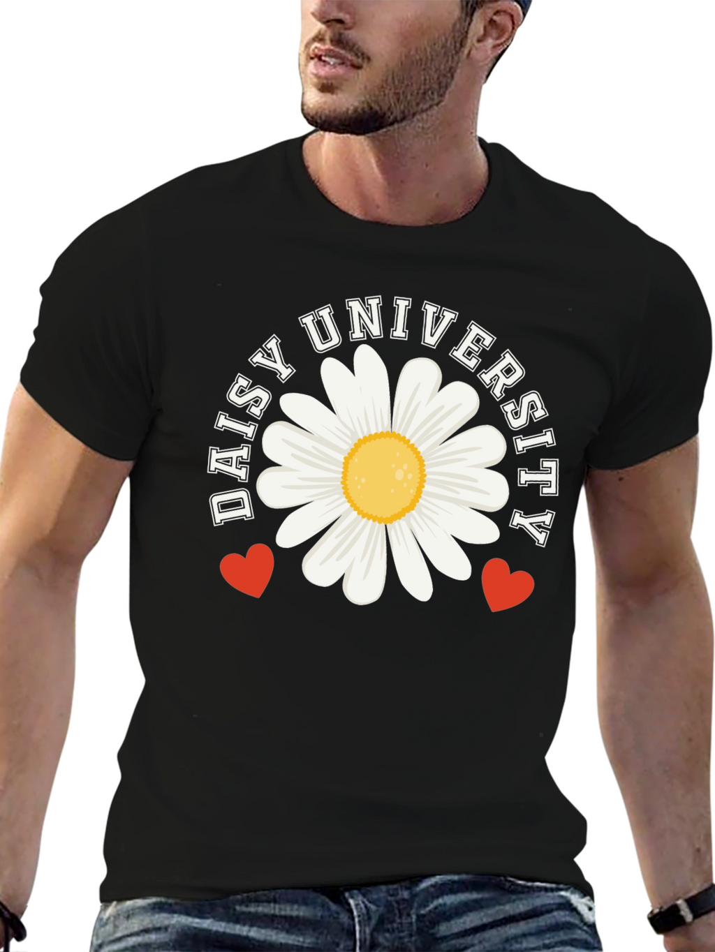Daisy University Graphic T-Shirt - Black
