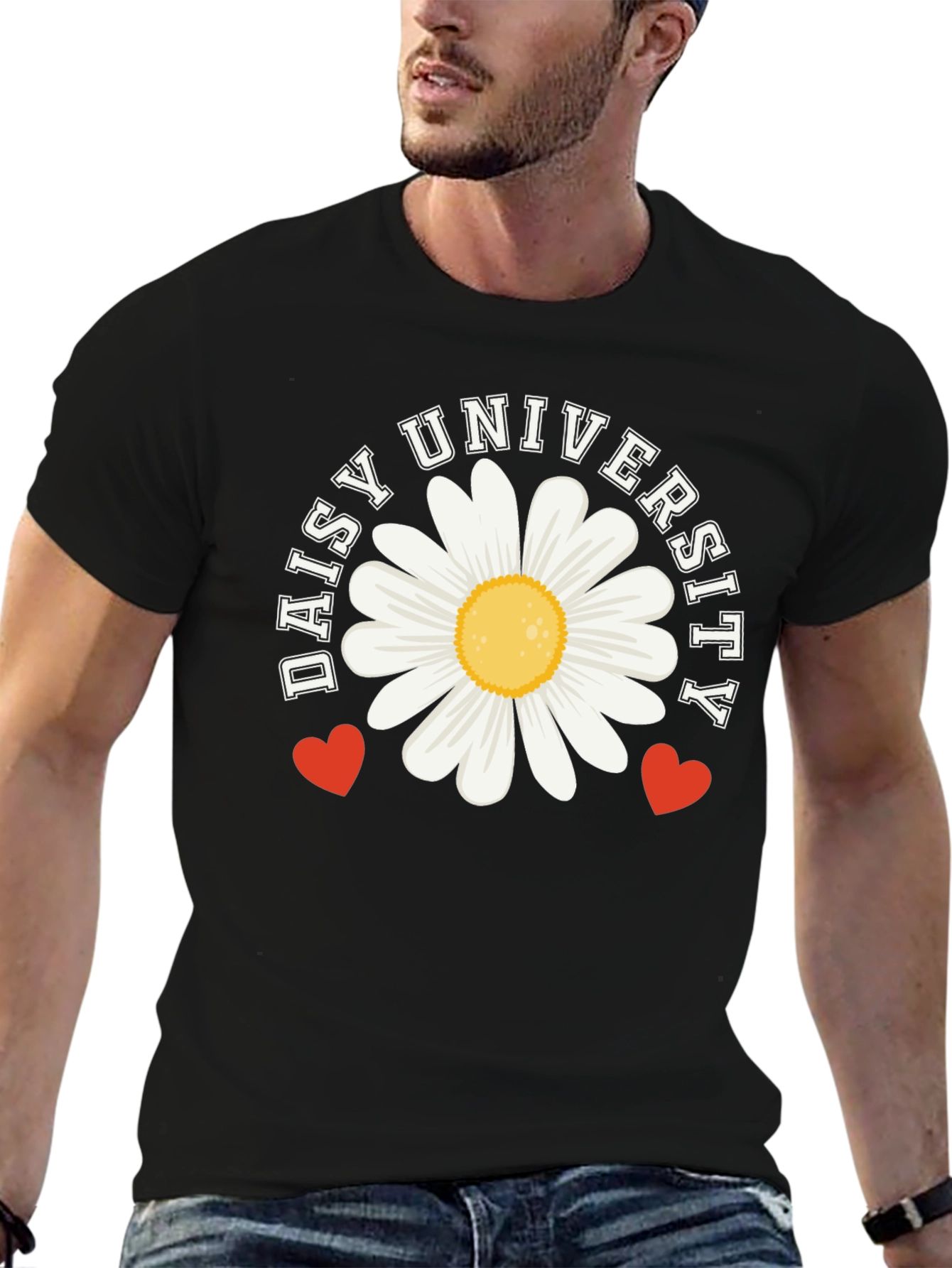 Daisy University Graphic T-Shirt - Black
