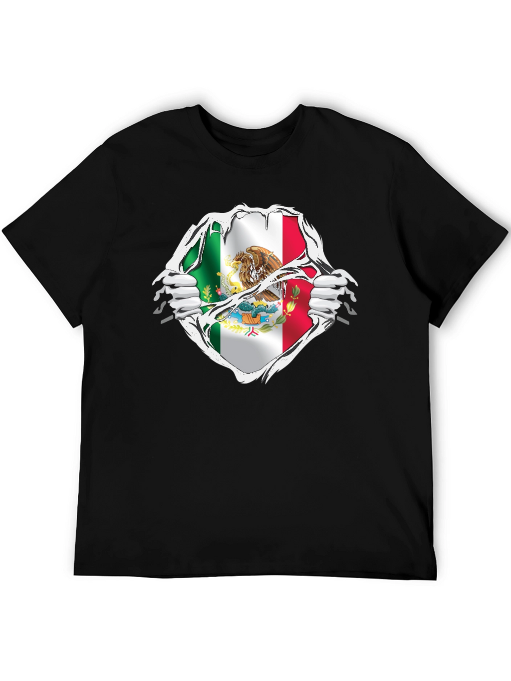 Mexican Flag Ripped T-Shirt