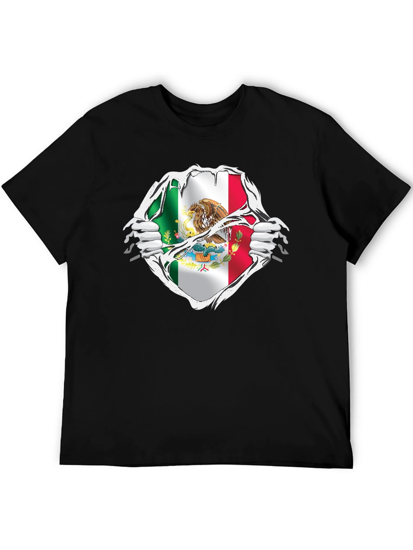 Mexican Flag Ripped T-Shirt