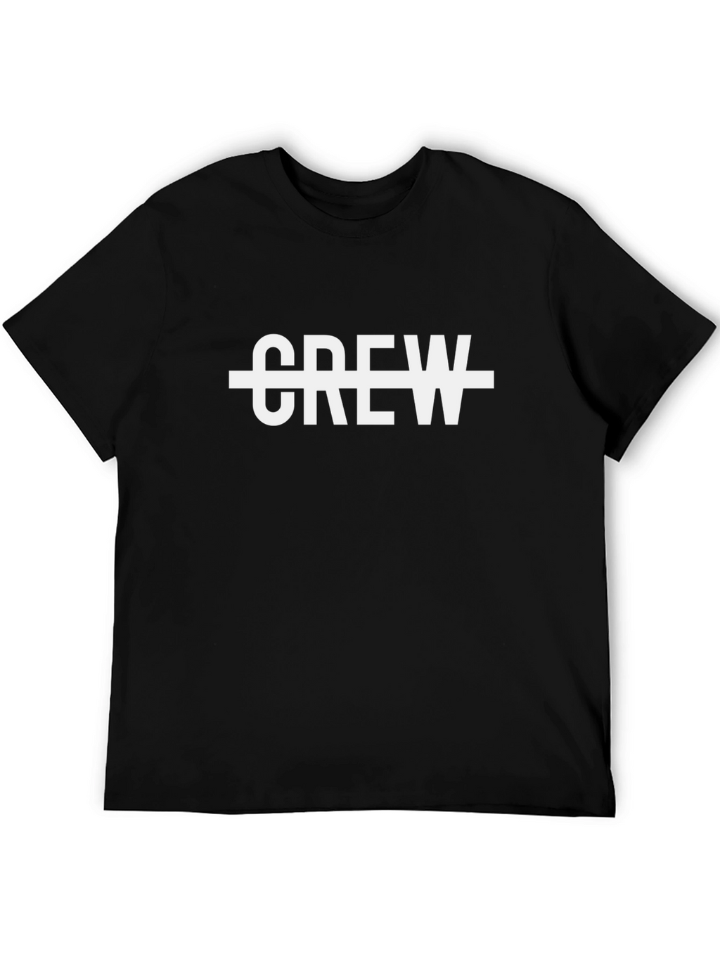 Crew Graphic Tee - Black Casual T-Shirt