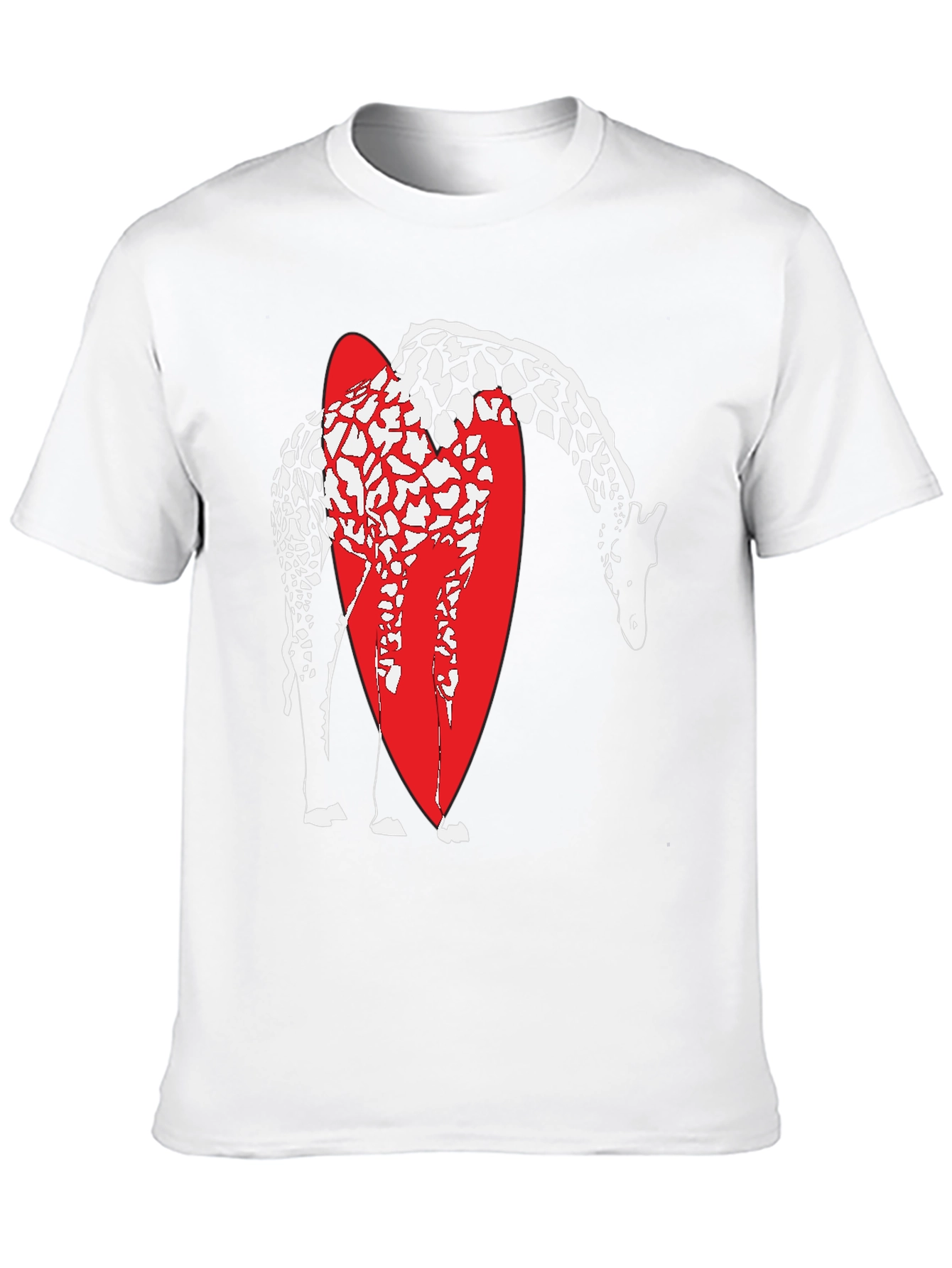 Giraffe Graphic Tee - Stylish Mens Black T-Shirt