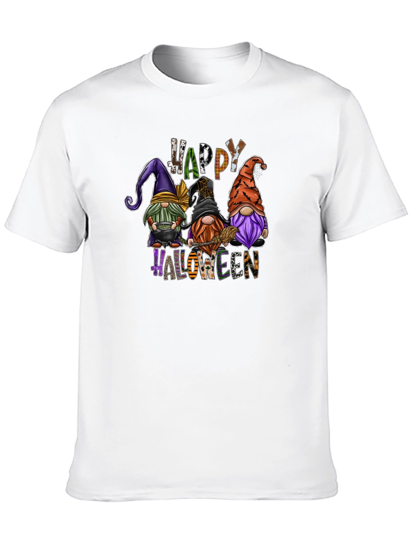 Happy Halloween Gnomes Graphic T-Shirt