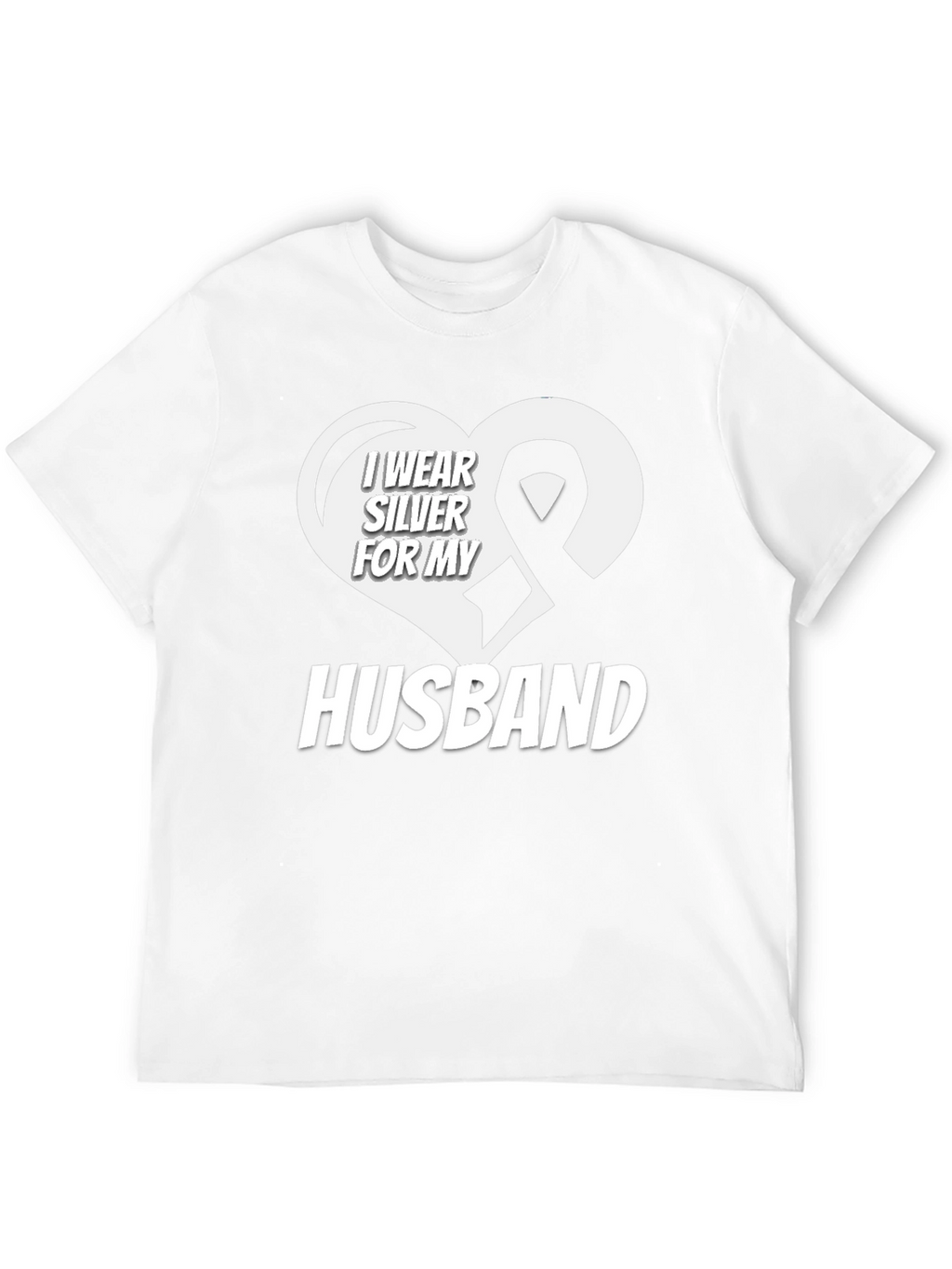 I Wear Silver for My Husband T-Shirt