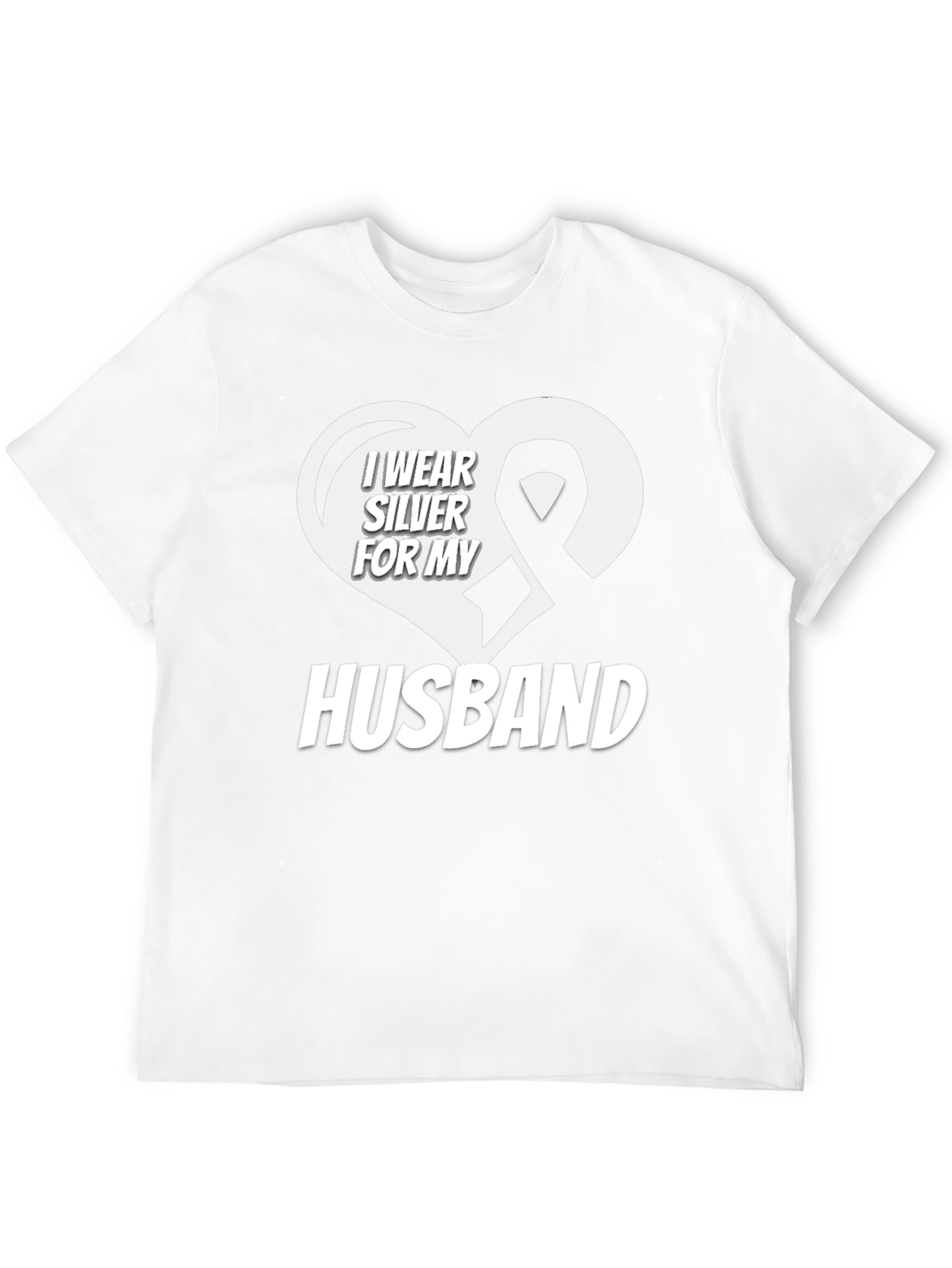 I Wear Silver for My Husband T-Shirt
