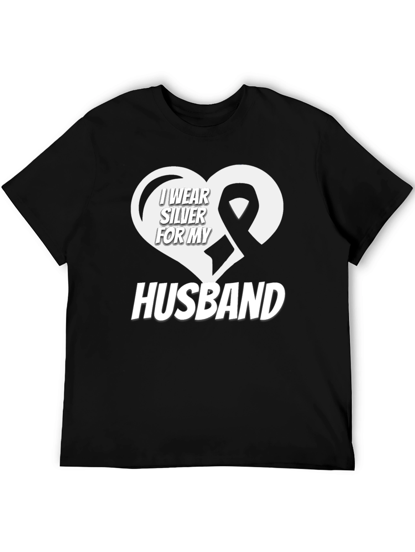 I Wear Silver for My Husband T-Shirt