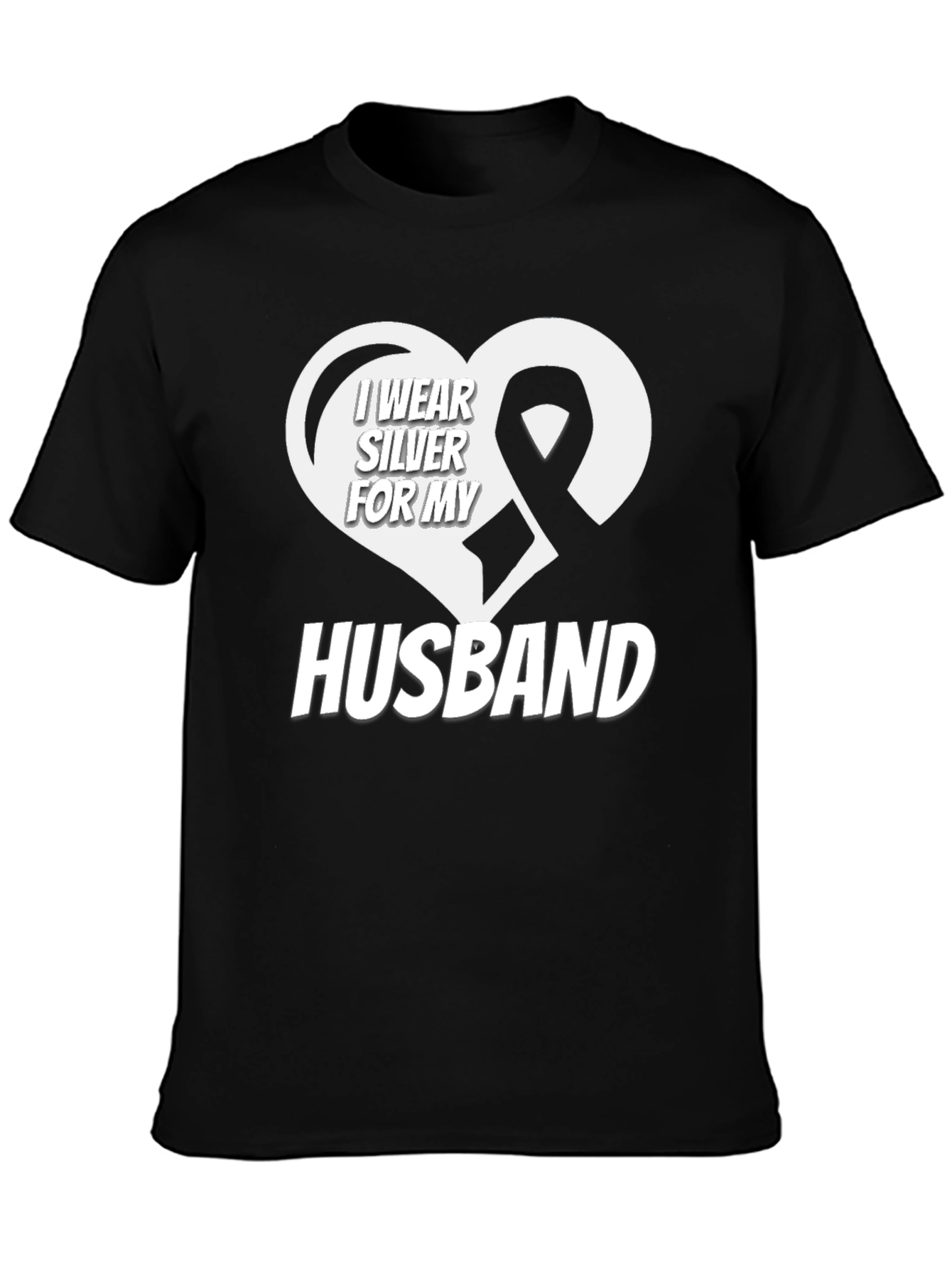 I Wear Silver for My Husband T-Shirt