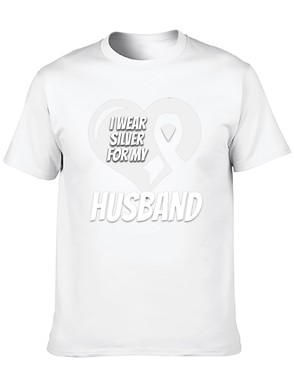 I Wear Silver for My Husband T-Shirt