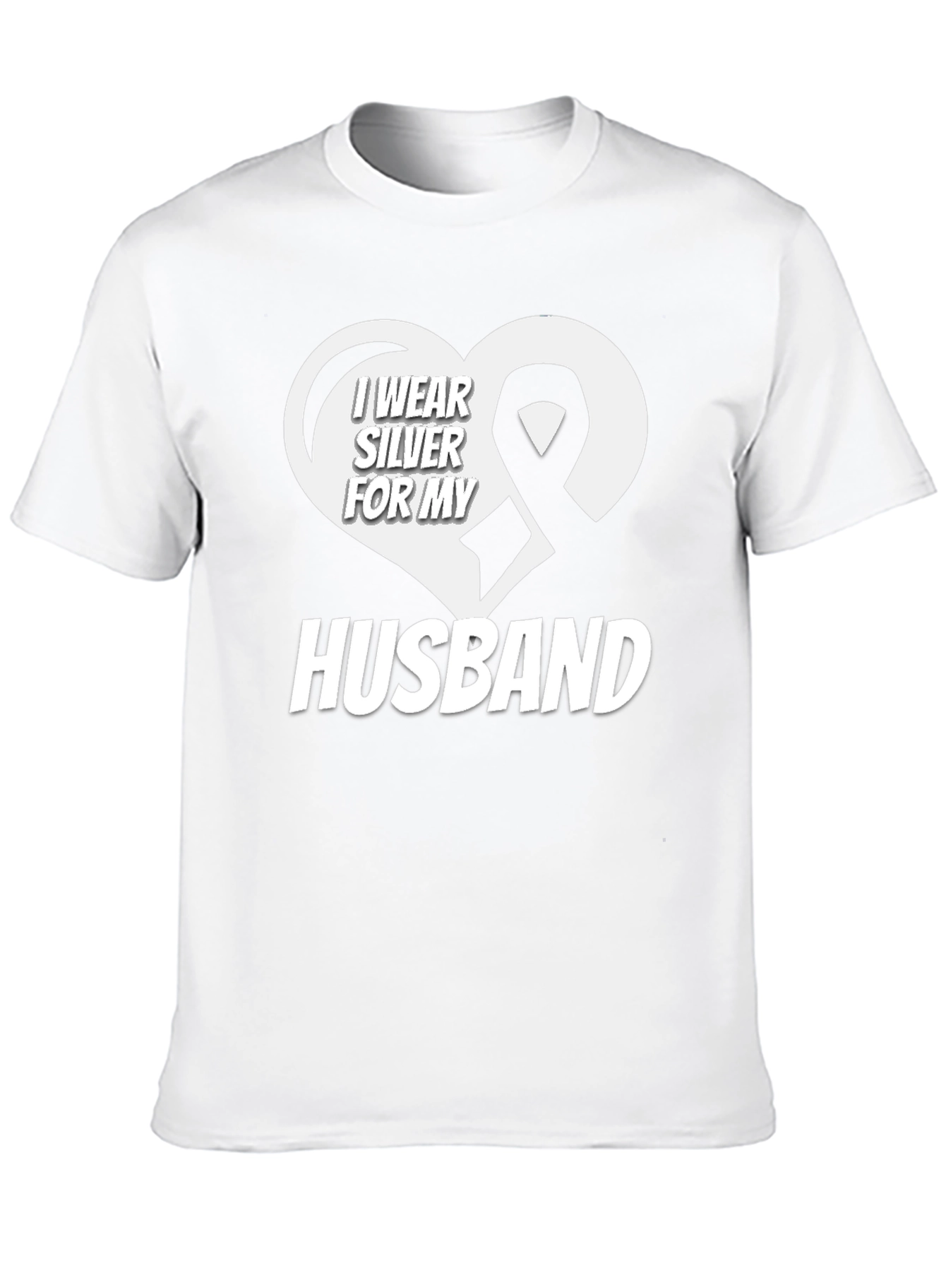 I Wear Silver for My Husband T-Shirt
